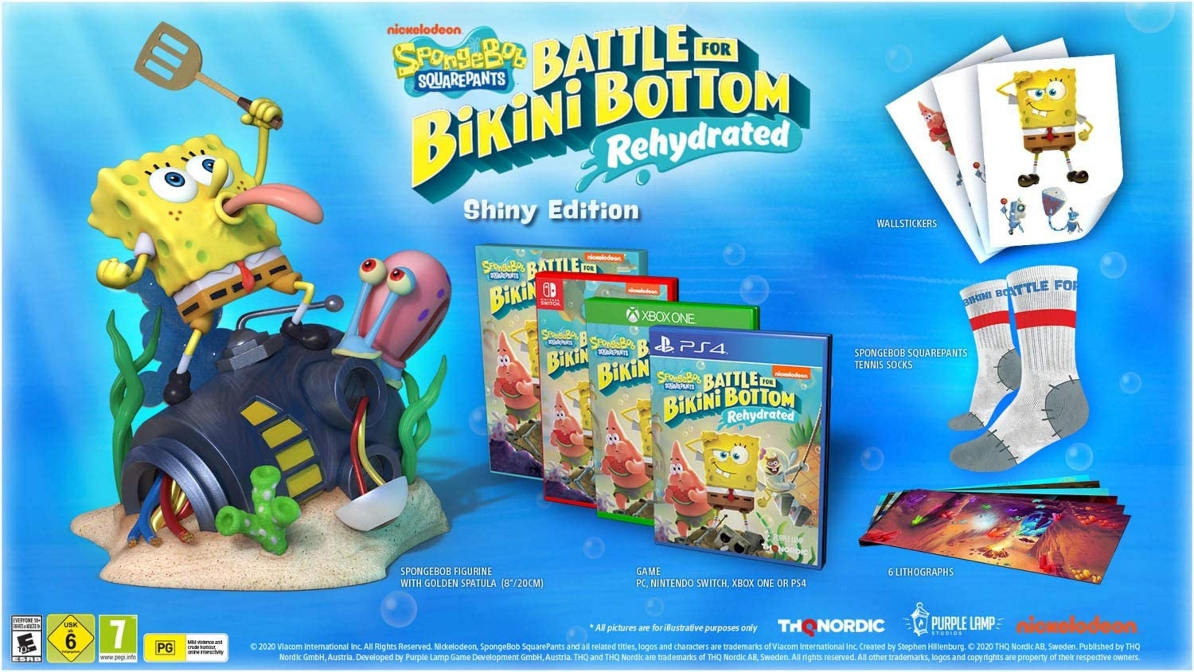 SpongeBob SquarePants Battle for Bikini Bottom Rehydrated: Shiny Edition-Inhalt.