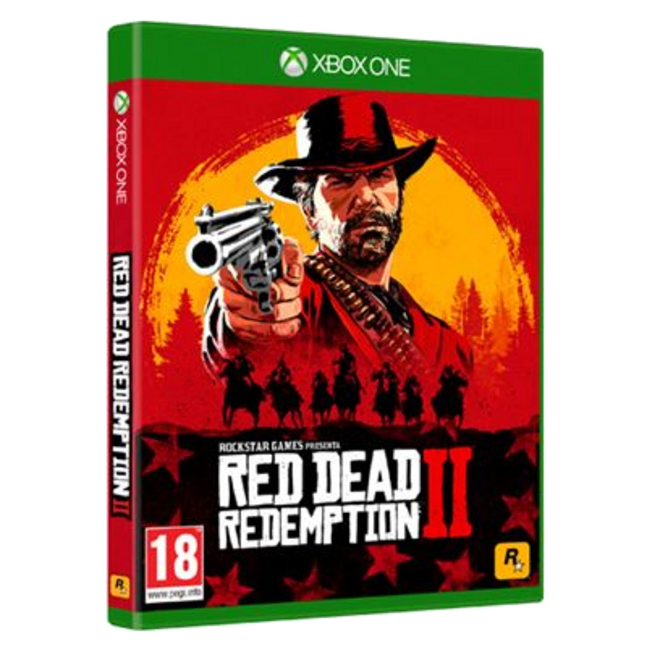 Custodia Xbox One per Red Dead Redemption 2, con cowboy e pistola.