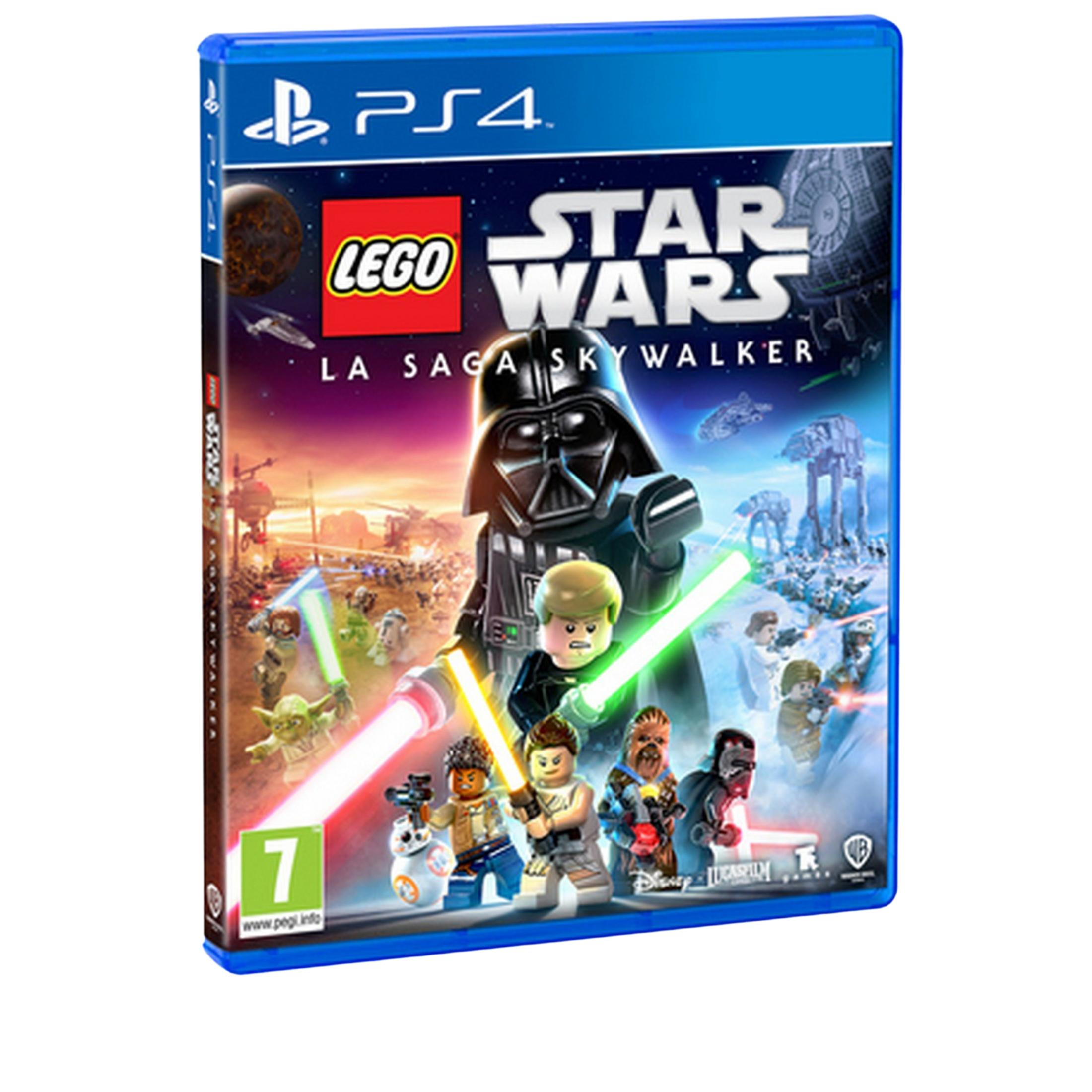 Copertina gioco Lego Star Wars con Darth Vader, Luke e BB-8.