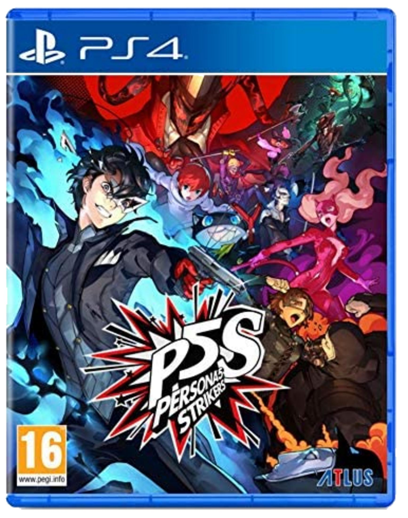 Copertina gioco PS4: Persona 5 Strikers con personaggi in azione.