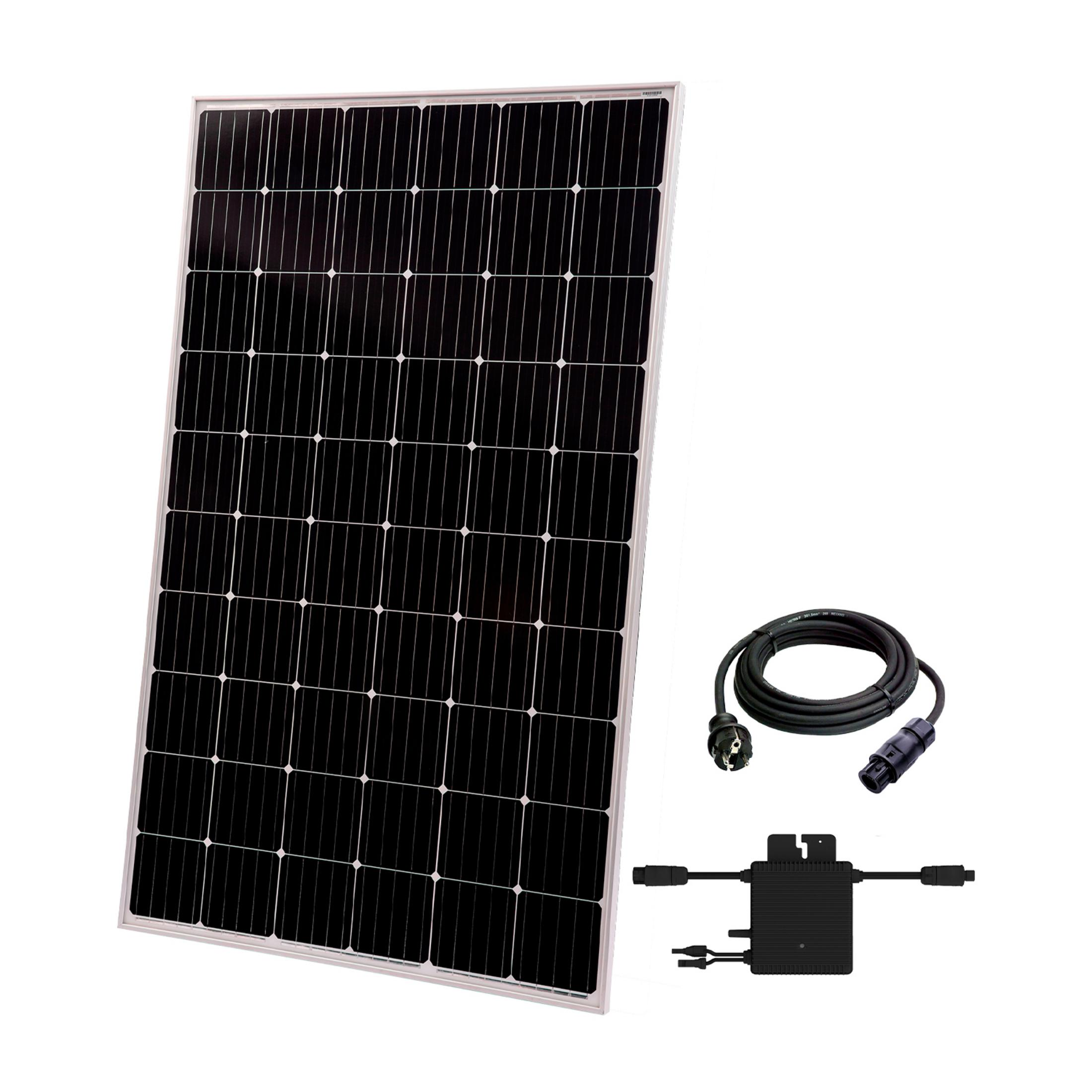 Un pannello solare con cavi e una scatola nera.