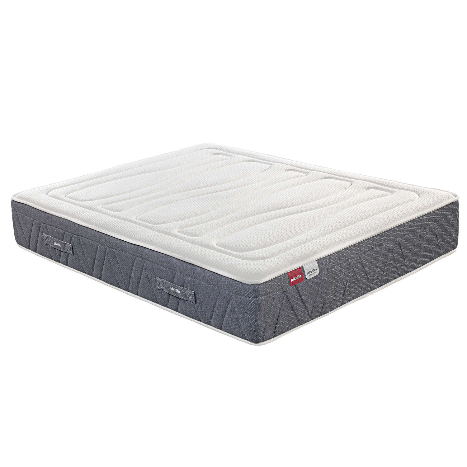 Colchón - PIKOLIN MARISMA 30cm de altura - Garantía Descanso Total - Firmeza Media Alta, 180 cm x 200 cm, Muelles ensacados Adapt-Tech® + viscoelástica, Blanco