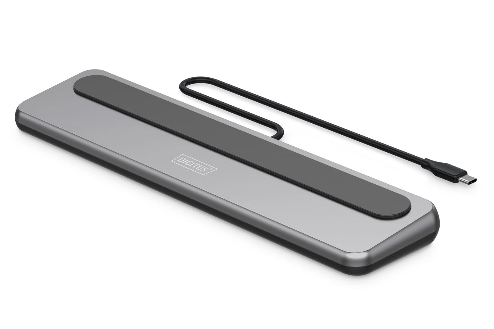 Graues Digitale-Dock mit USB-C-Kabel