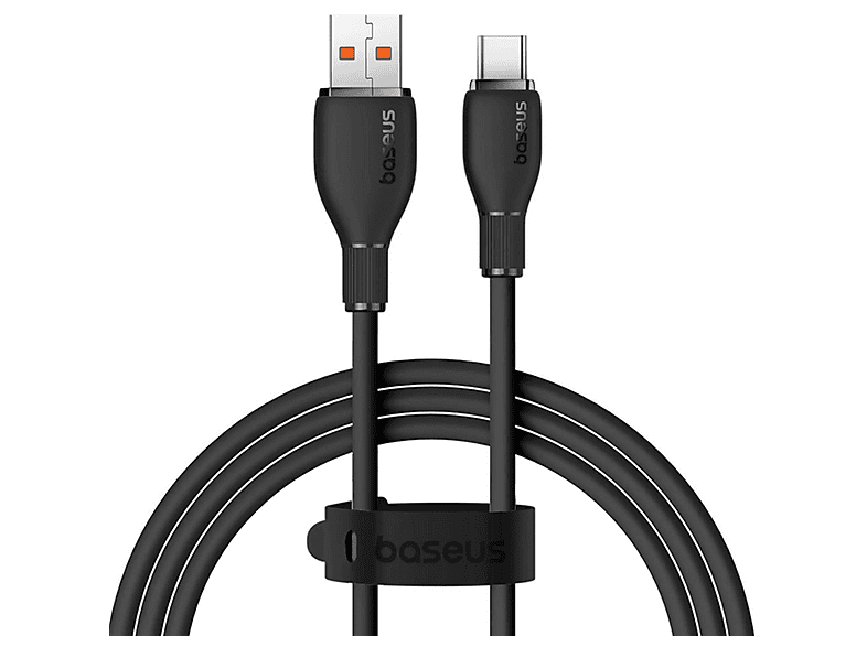BASEUS Pudding USB Type-C 100W 1.2m Hızlı Şarj Kablosu Siyah
