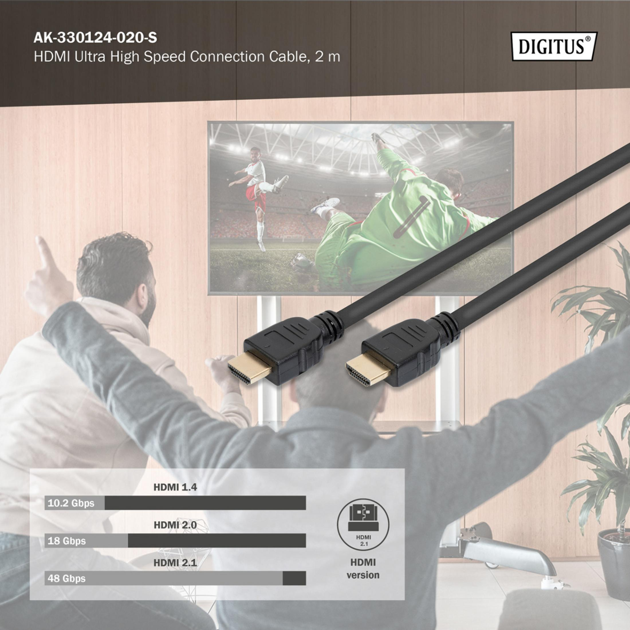 Konnektörlü HDMI kablosu, TV'de futbol maçı gösteriyor.