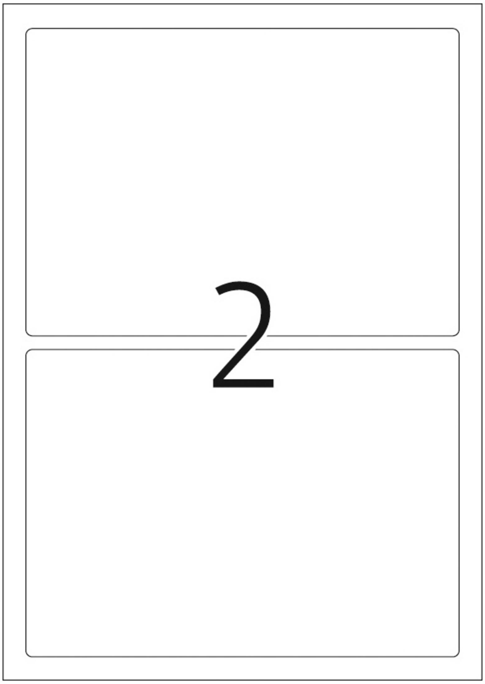 Große schwarze Ziffer 2 auf weißem Hintergrund, in der oberen Hälfte eines geteilten Layouts.
