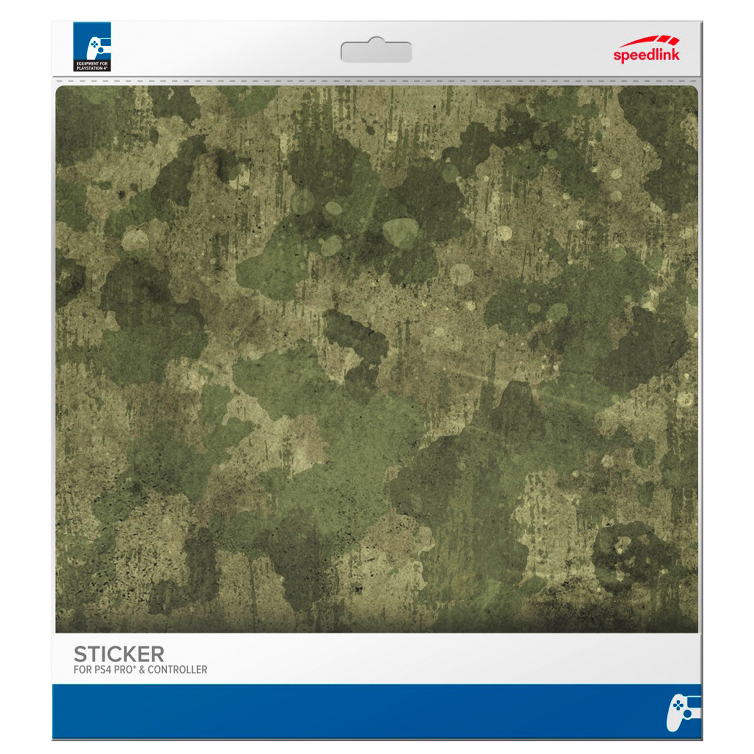 Grüner Tarnmuster-Sticker für PS4 Pro und Controller.