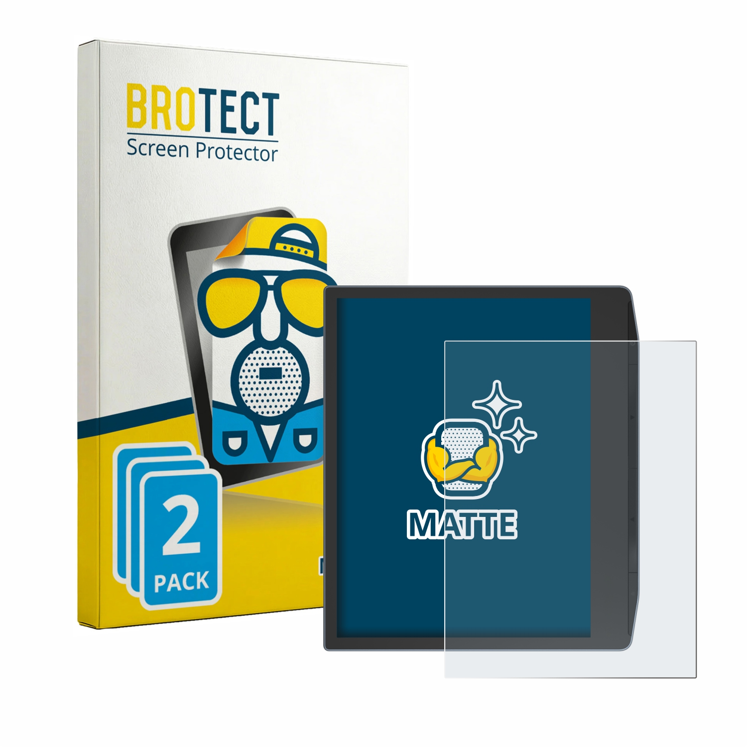 BROTECT Displayschutzfolie 2er Pack für E-Reader, matt.