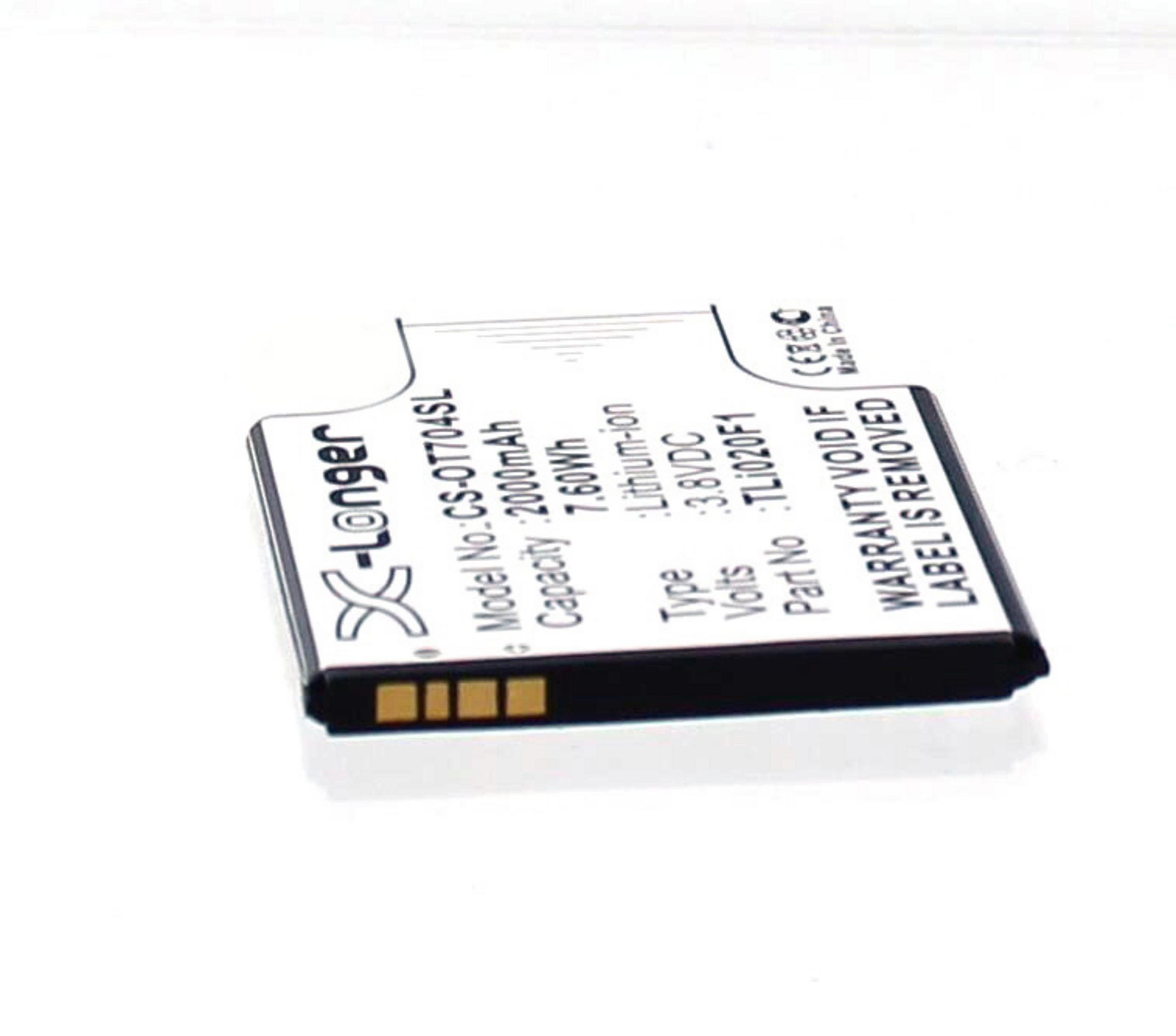Ein X-Longer Lithium-Ionen-Akku, Modell CS-OT704SL, 2000mAh.