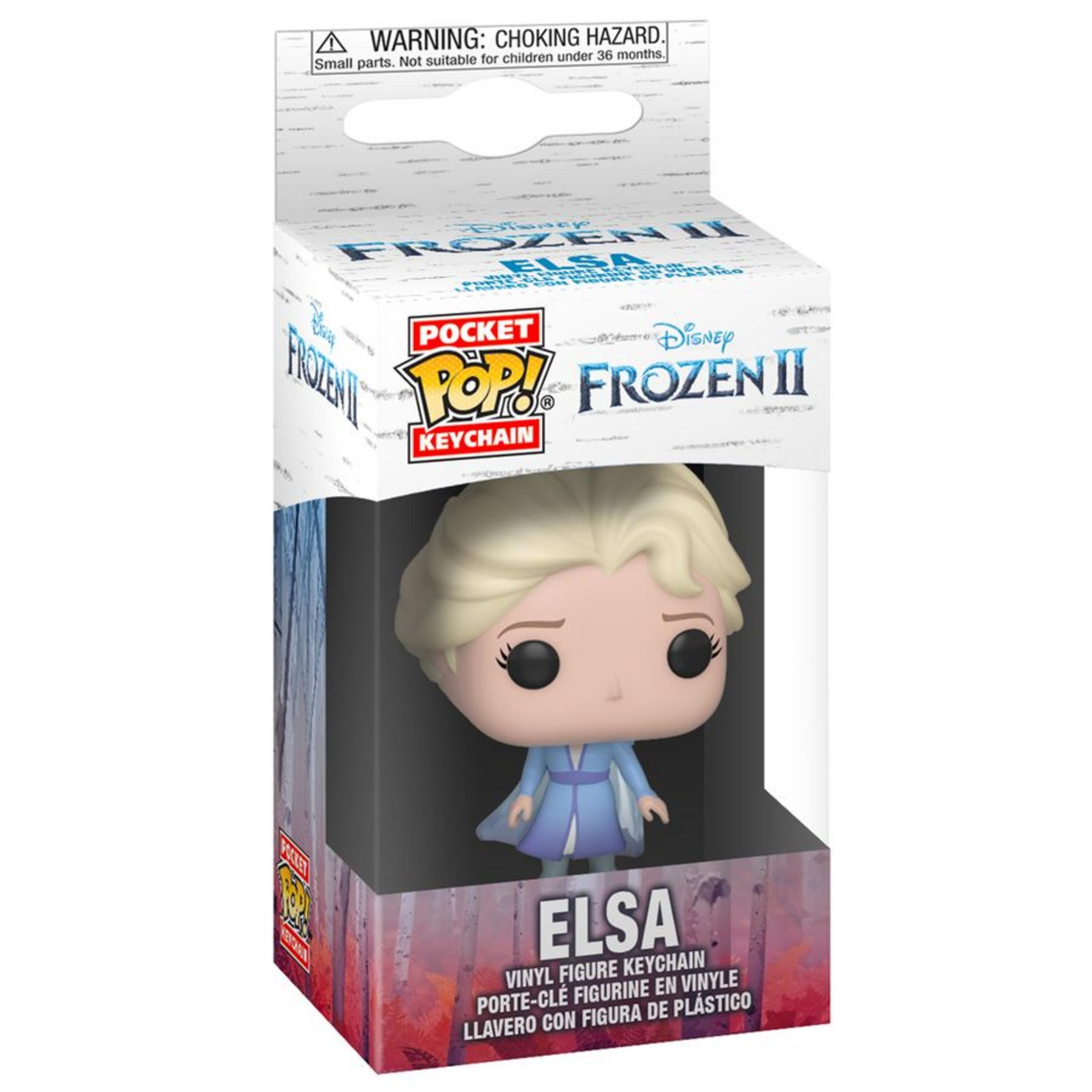 Verpackung einer Elsa-Schlüsselanhänger-Figur aus "Die Eiskönigin II".