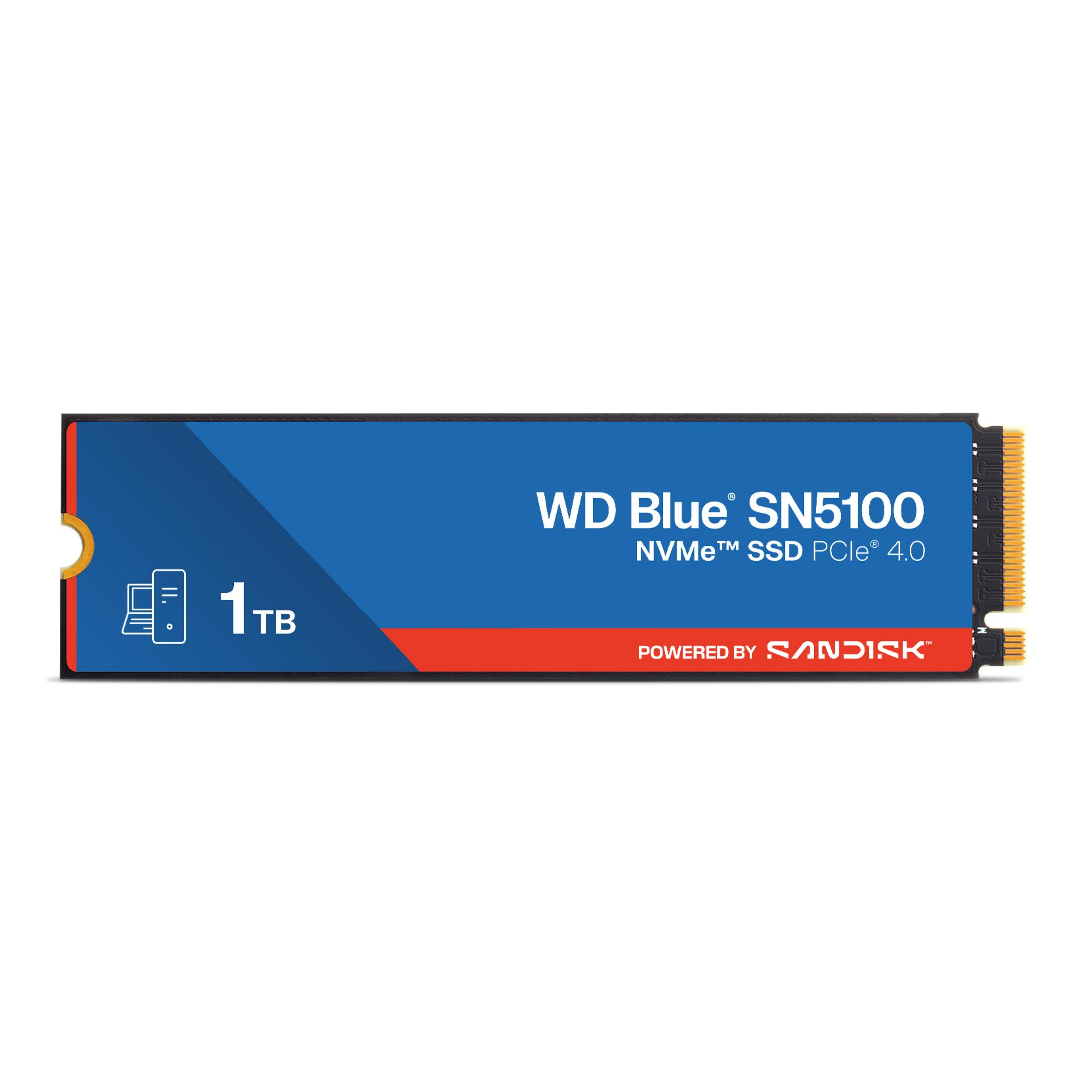 Un SSD NVMe WD Blue SN5100 PCIe 4.0 da 1TB con Sandisk.