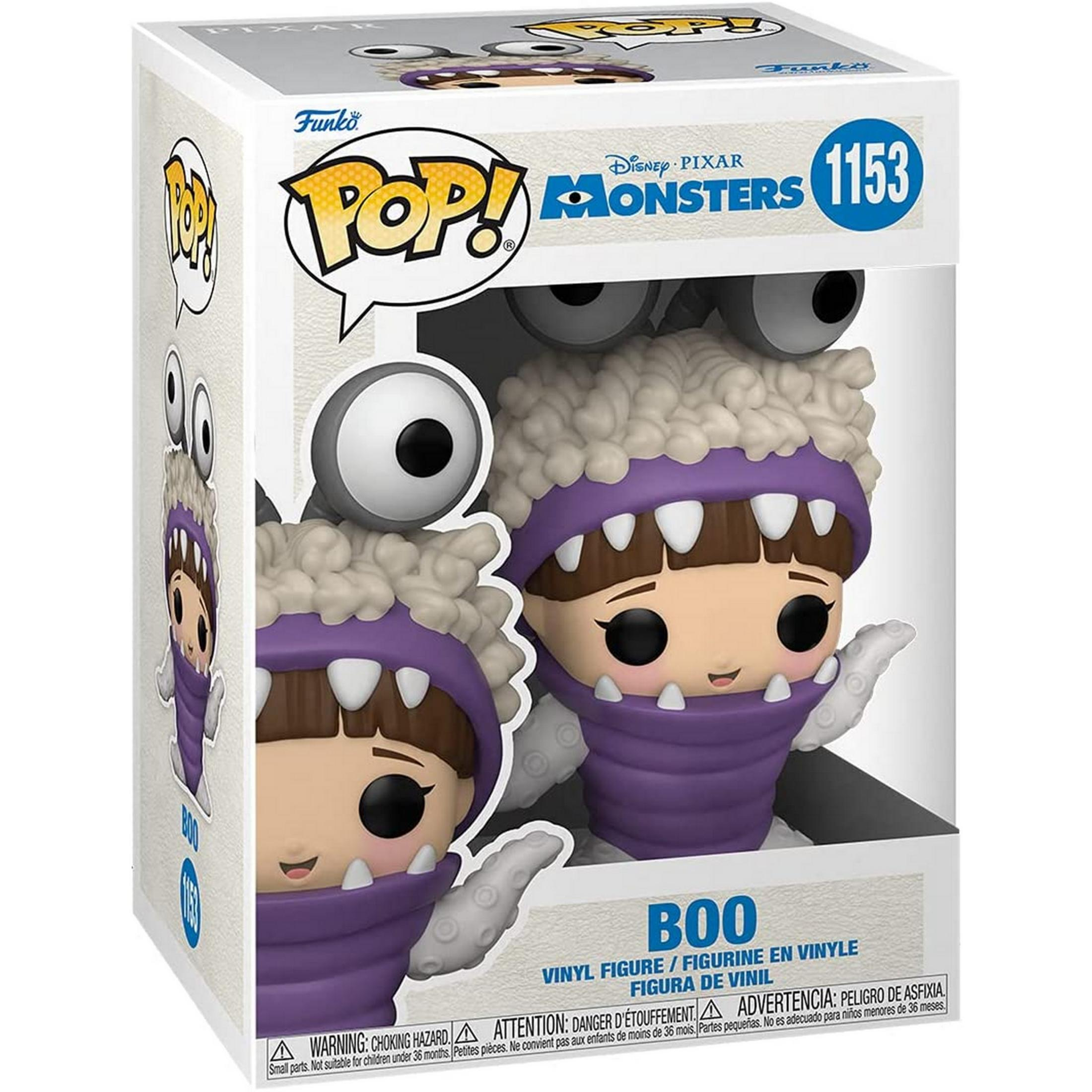 Funko Pop! figura di Boo da Monsters Inc. in scatola.