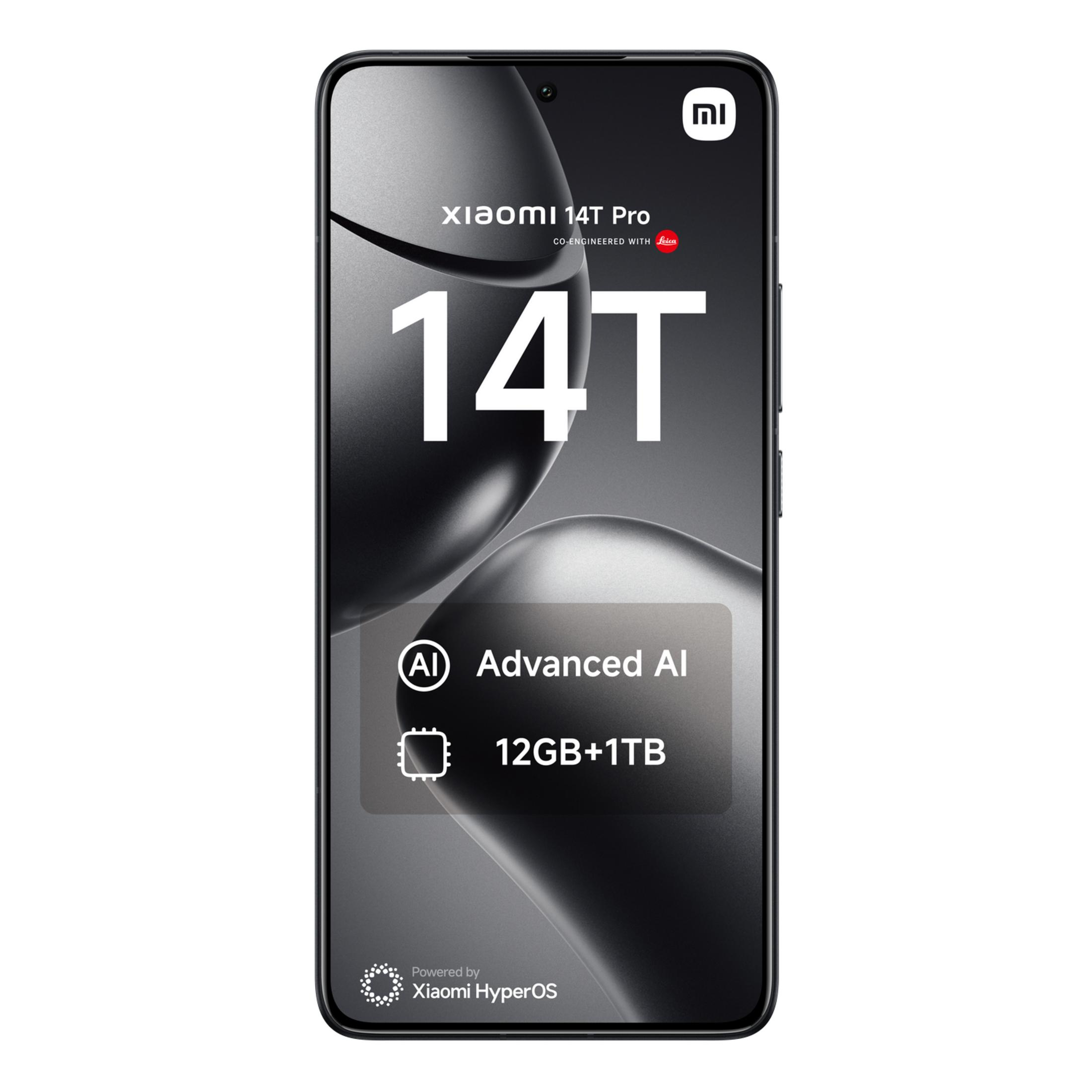 Xiaomi 14T Pro mit 12 GB RAM, 1 TB Speicher und fortschrittlicher KI.