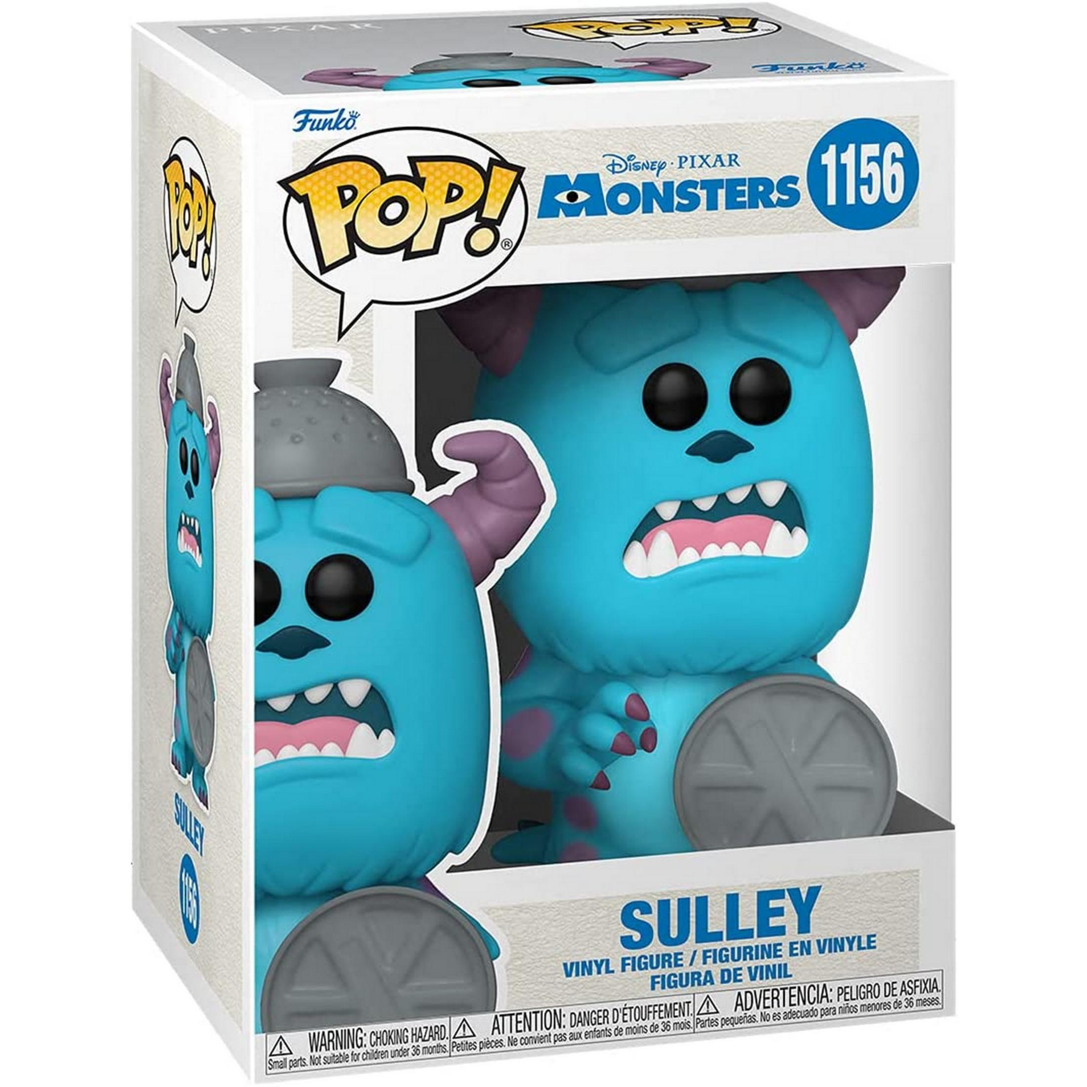 Personaggio Funko Pop! in vinile di Sulley da Monsters Inc. in scatola.