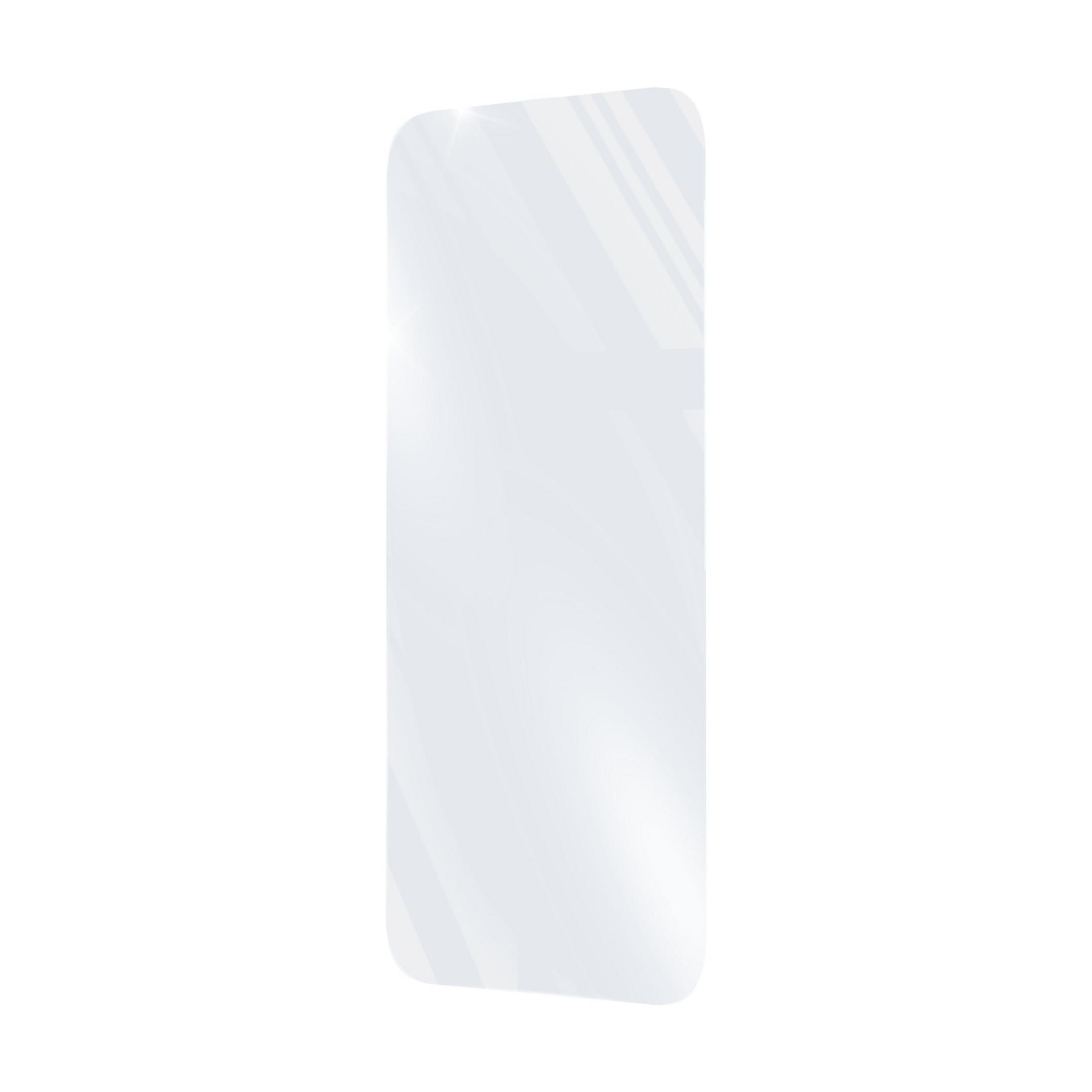 Un protector de pantalla de vidrio transparente con esquinas redondeadas.