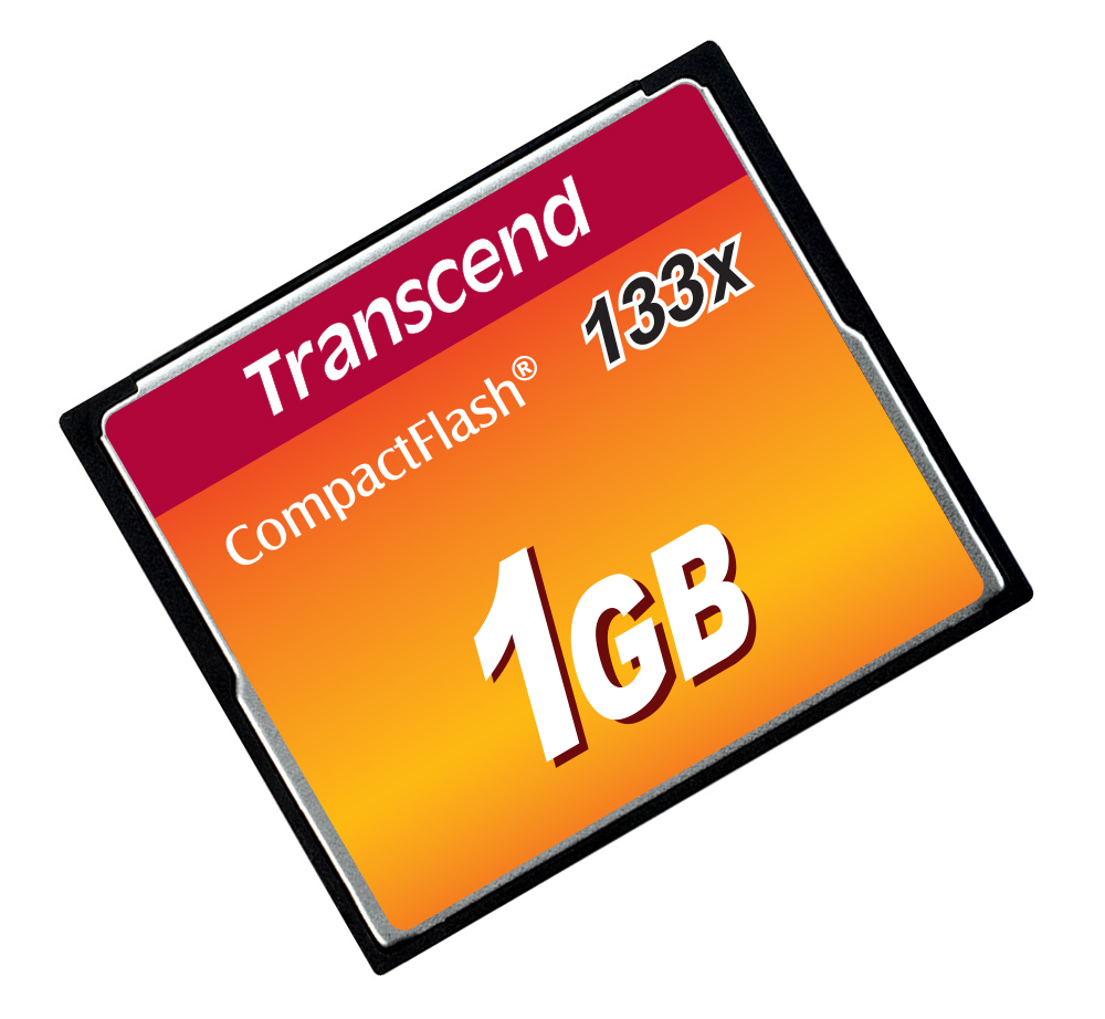 Tarjeta de memoria Transcend CompactFlash de 1GB, 133x.