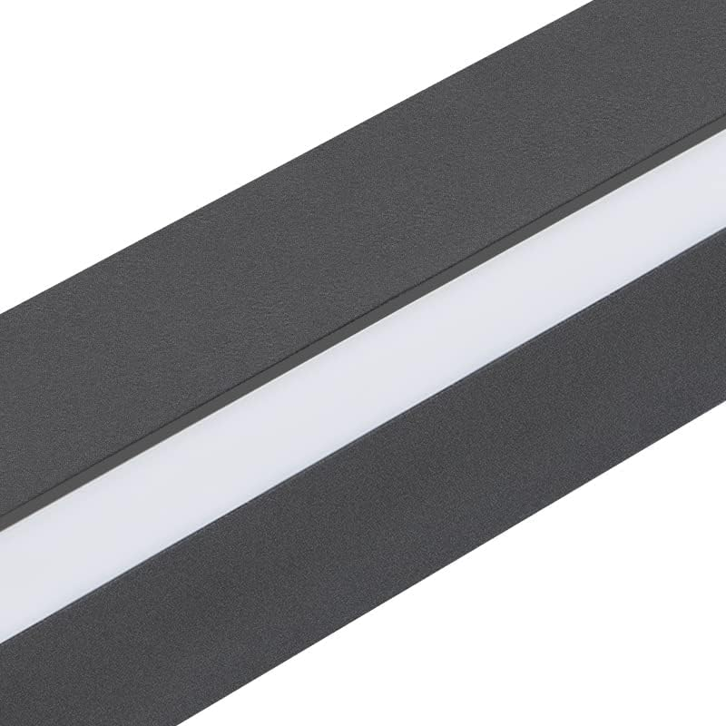 Tre strisce grigio scuro testurizzate con una striscia bianca brillante in mezzo.