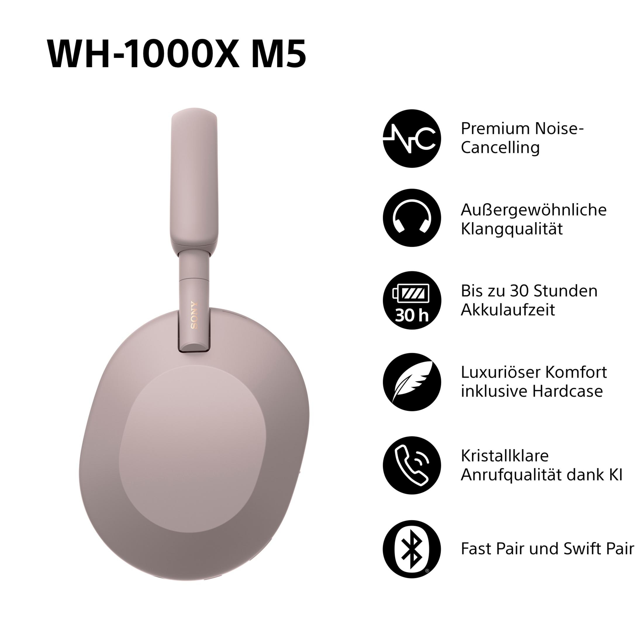 Sony WH-1000X M5 Kopfhörer mit Noise Cancelling, 30h Akku, Komfort, Hardcase.