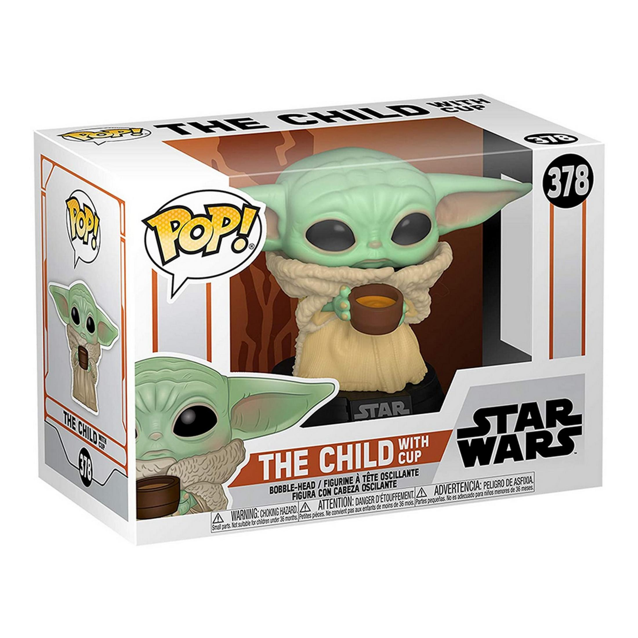 Action figure Funko Pop! The Child con tazza, Star Wars, n. 378.