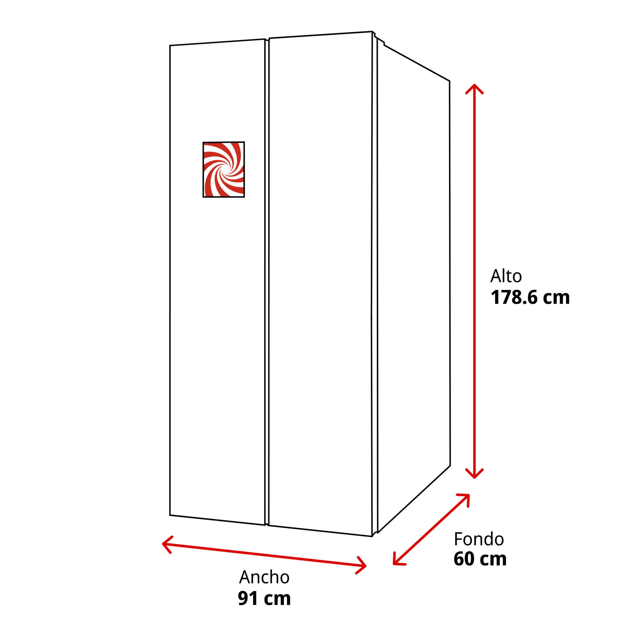 Ein weißer Schrank mit zwei Türen, Maße: H 178.6 cm, B 91 cm, T 60 cm.