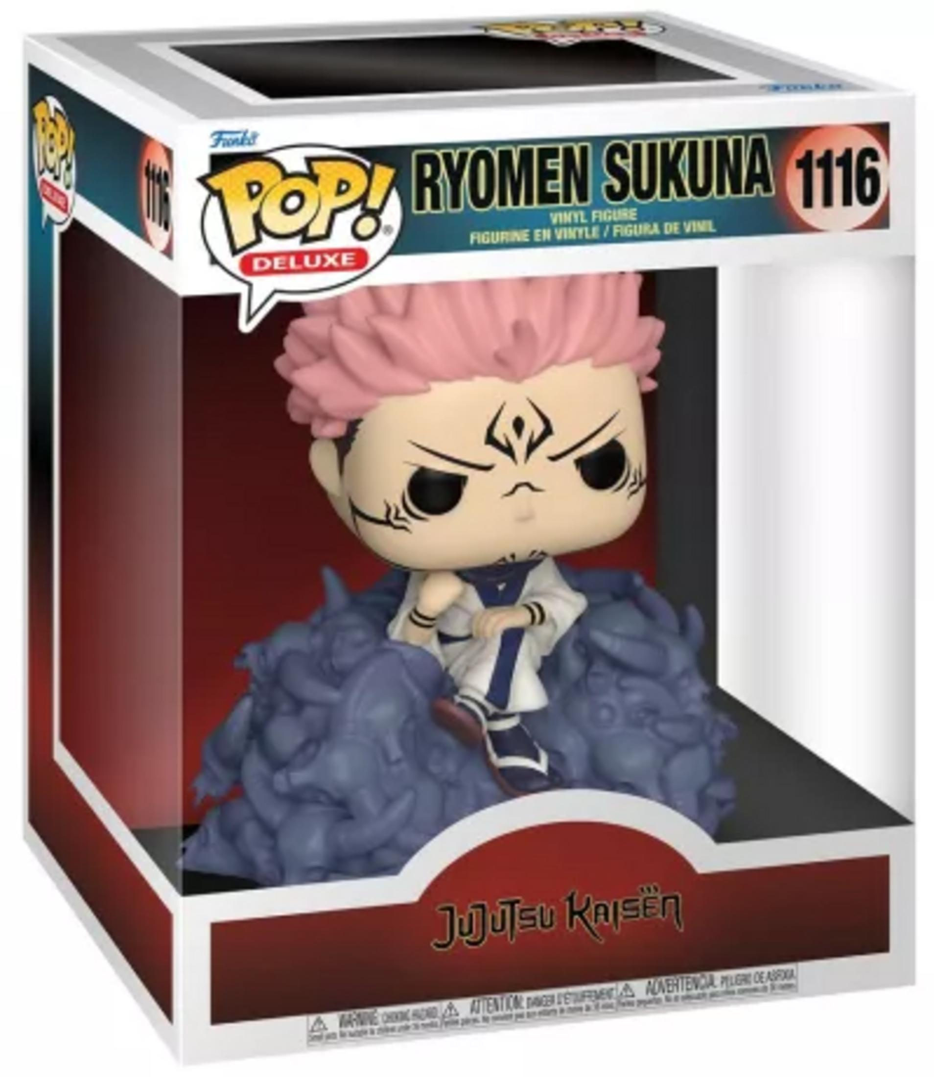 Funko Pop! Figur von Ryomen Sukuna (1116) aus Jujutsu Kaisen im Karton.