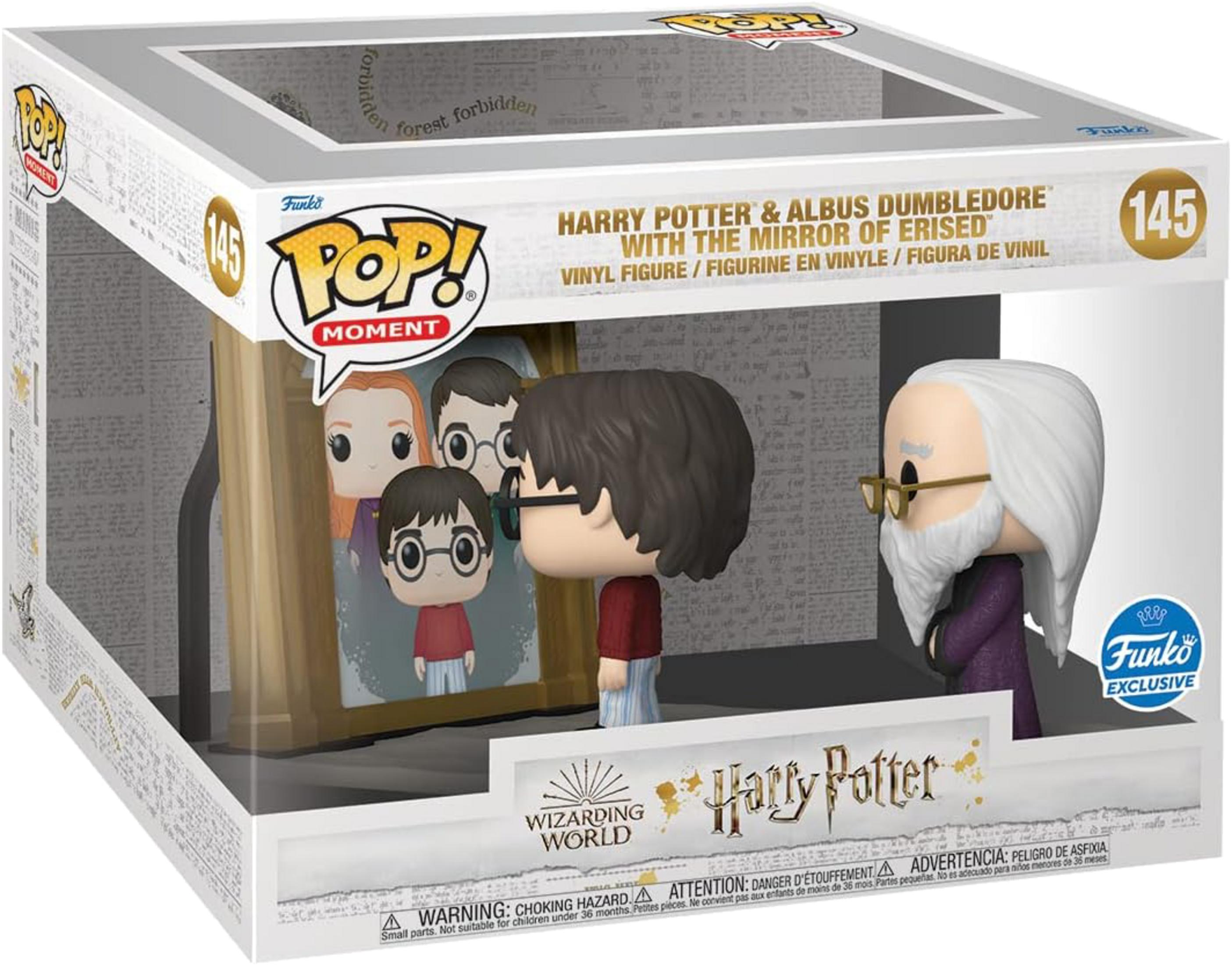 Funko Pop! Harry Potter y Dumbledore con el Espejo de Oesed. Figuras en caja.