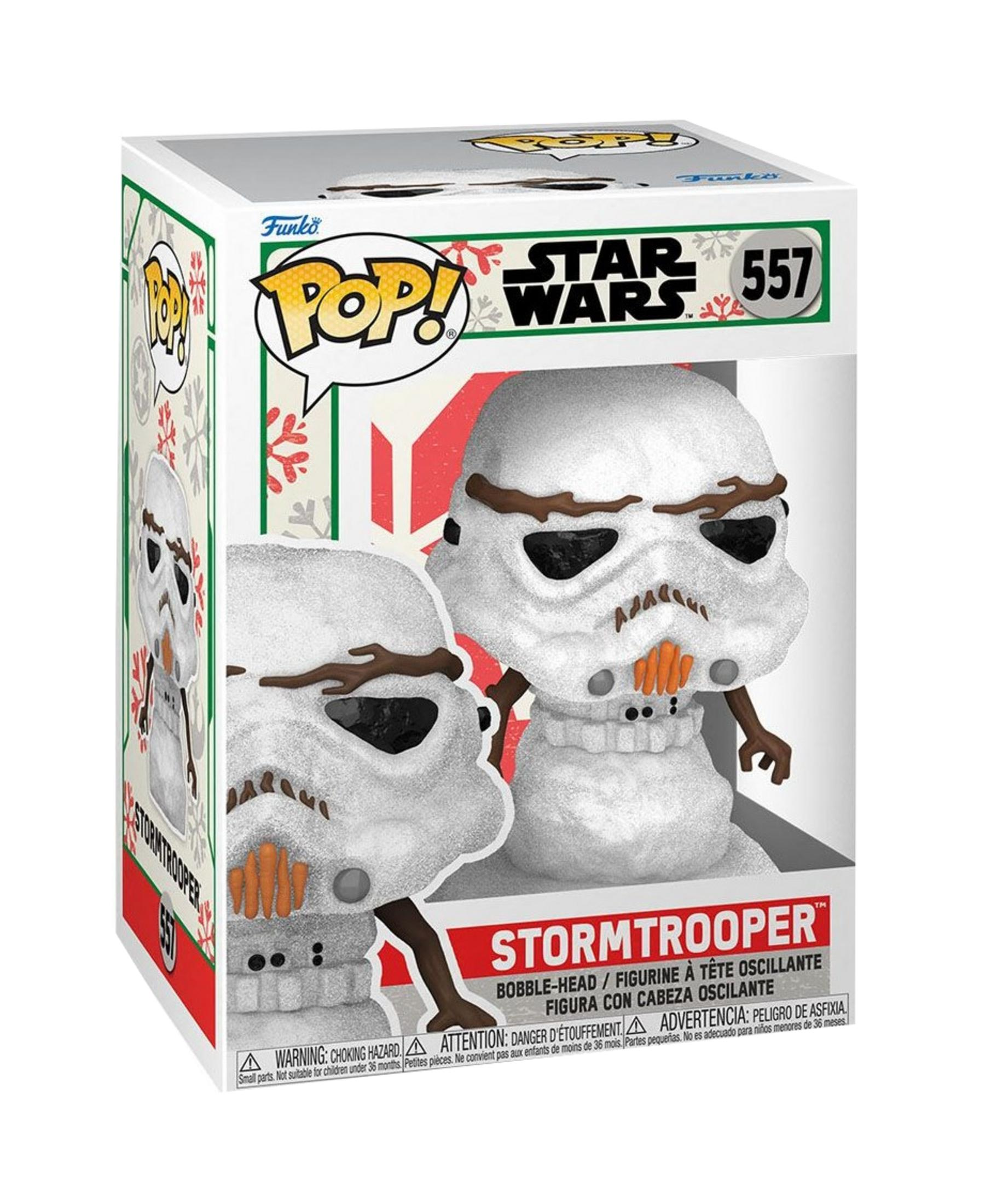 Action figure Funko Pop! Star Wars Stormtrooper pupazzo di neve in scatola, n. 557.