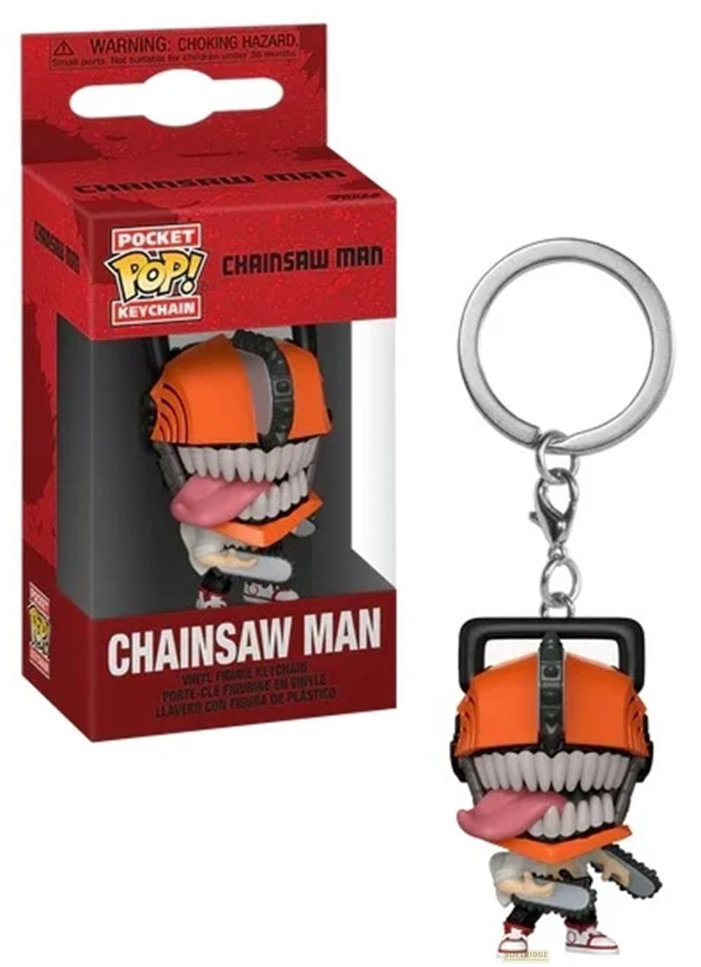 Chainsaw Man Pocket Pop! Schlüsselanhänger in Box und separat.