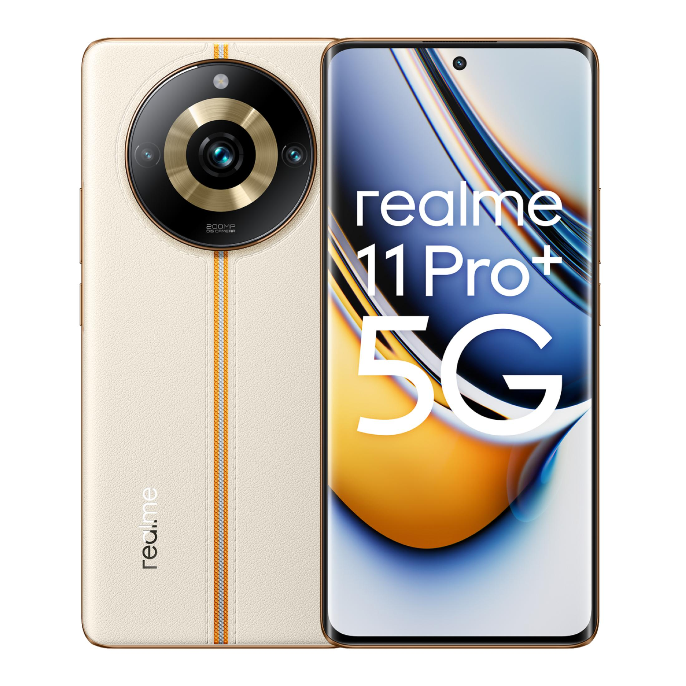 Uno smartphone bianco con modulo fotocamera rotondo e accenti dorati.