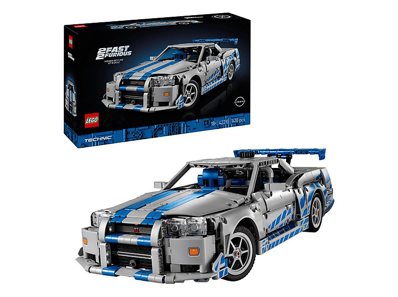 LEGO Technic Daha Hızlı Daha Öfkeli Nissan Skyline GT-R (R34) Araba 42210