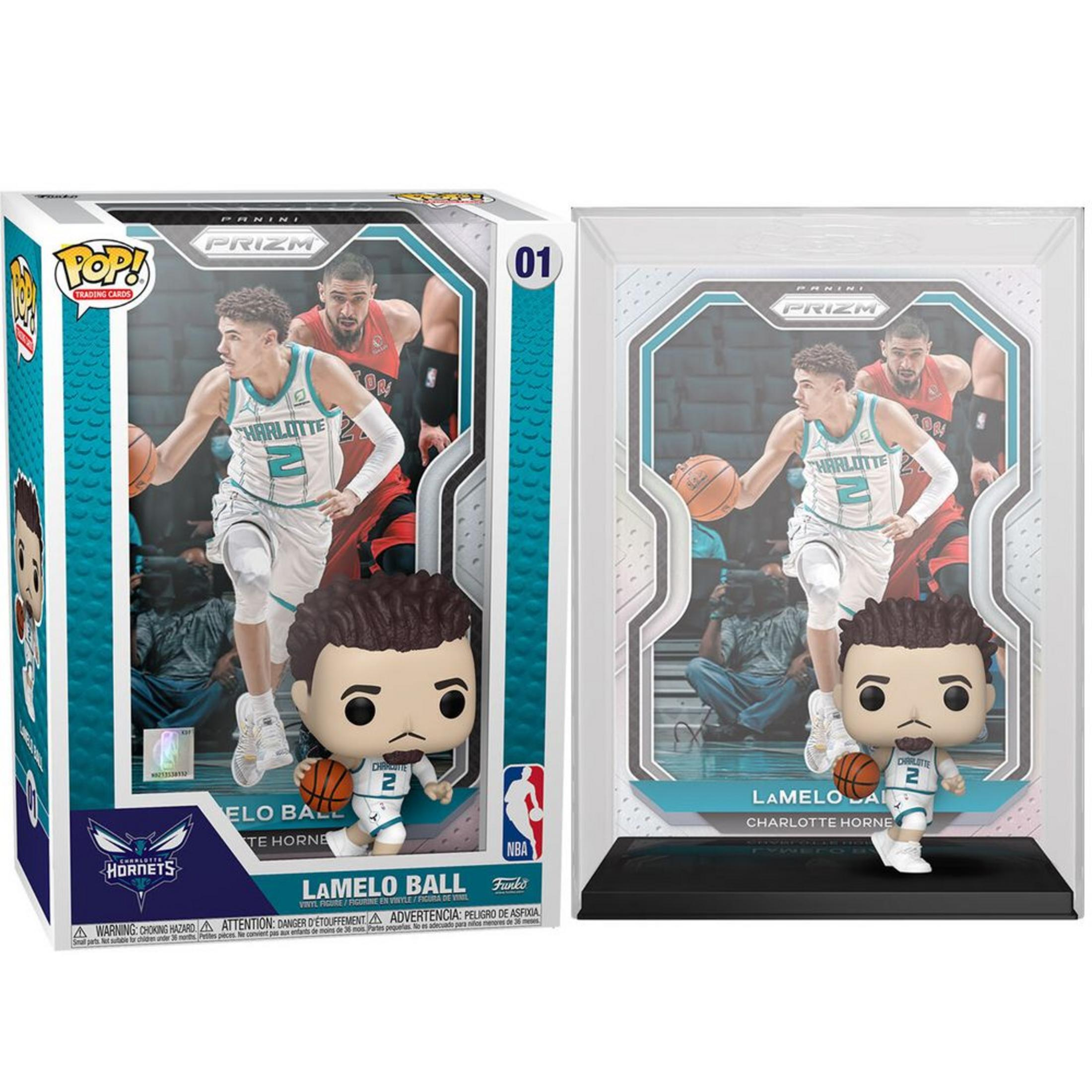 Lamelo Ball Pop! Figur und Sammelkarte von Panini Prizm.