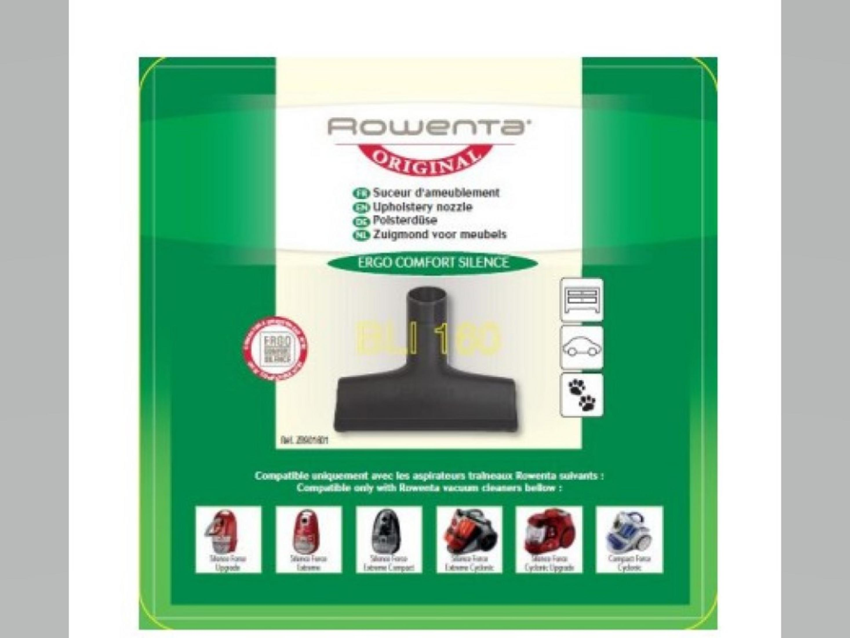 Rowenta Polsterdüse für Staubsauger, mit verschiedenen Modellen.