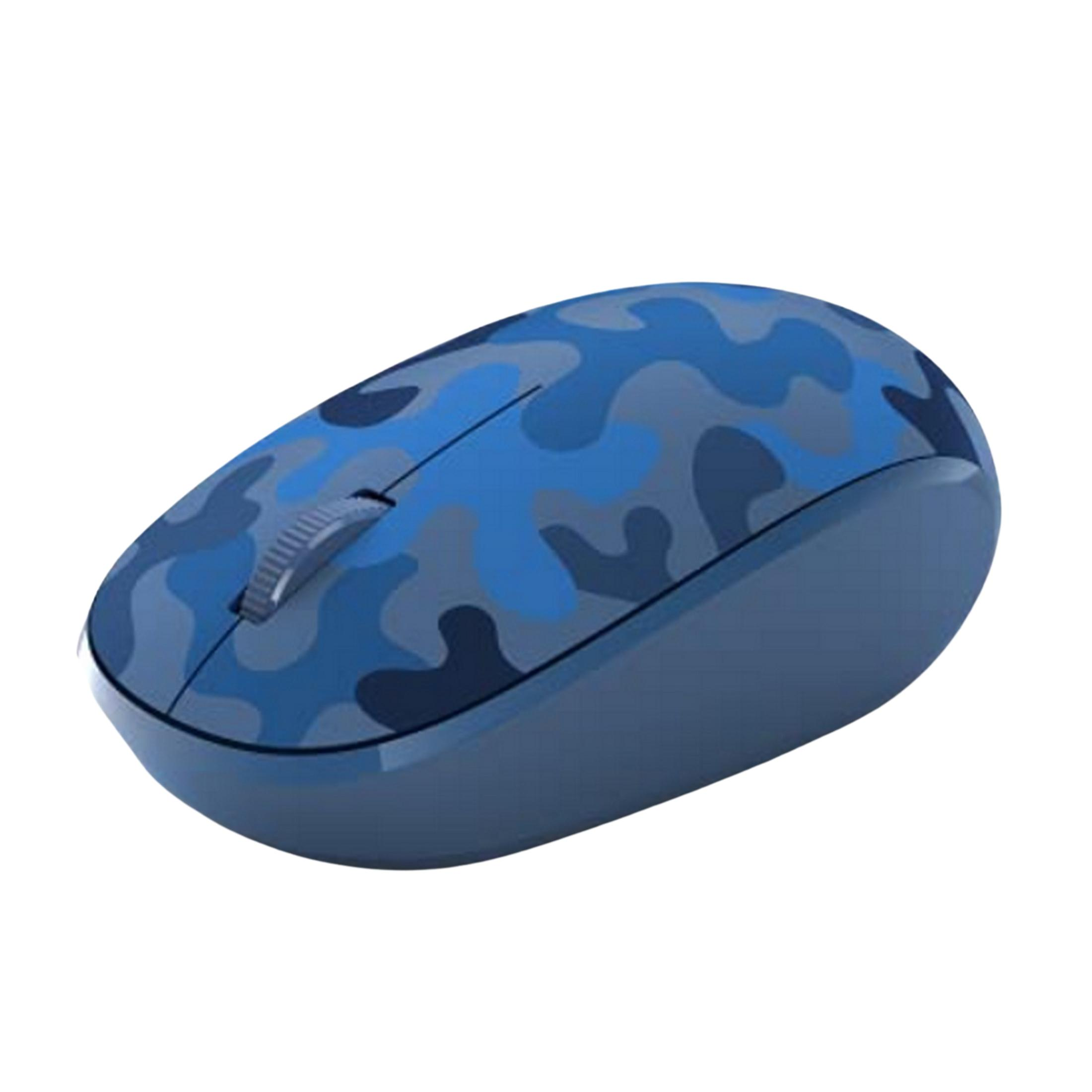 Mouse blu mimetico con rotellina.
