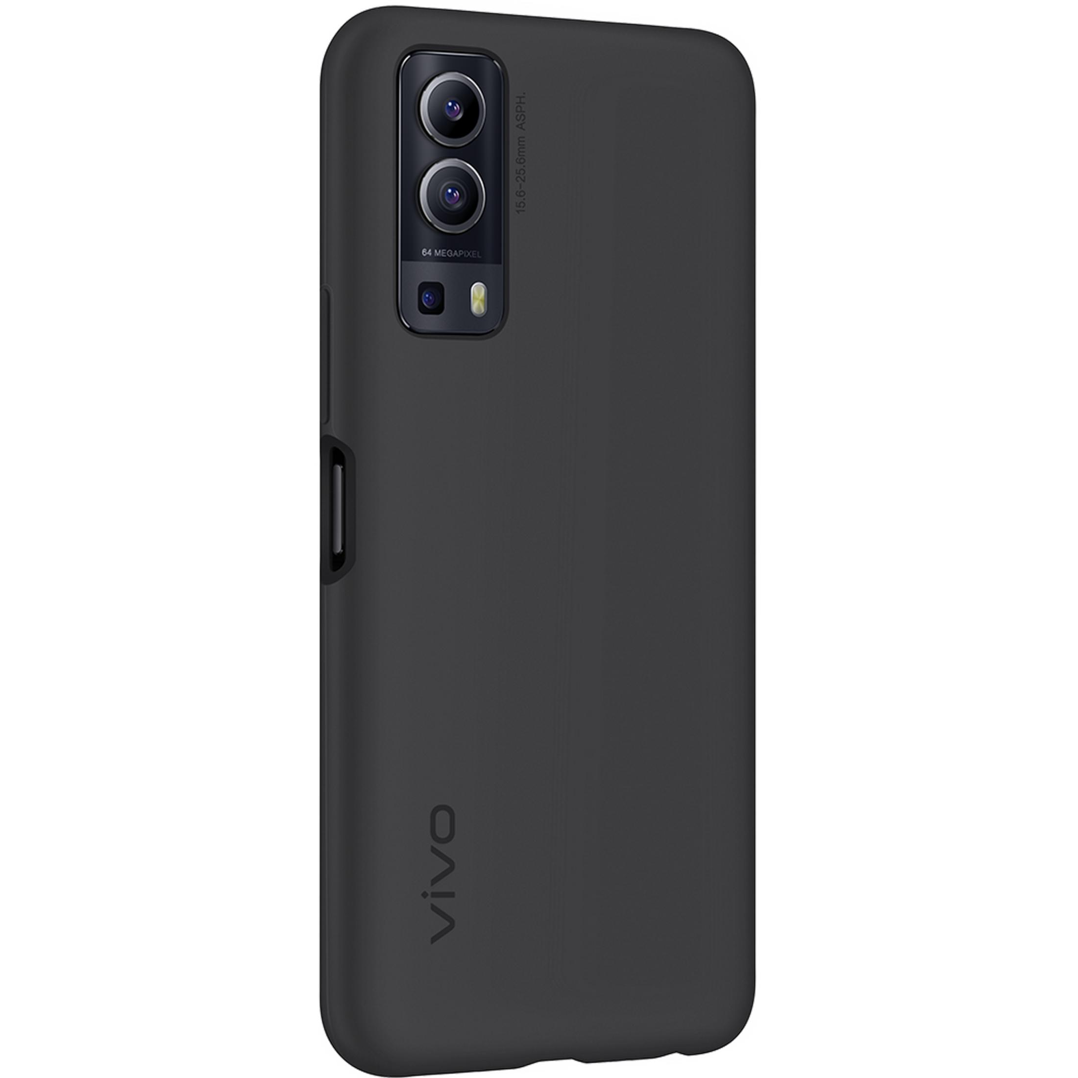 Schwarze Handyhülle mit 64-Megapixel-Kamera und Vivo-Logo.