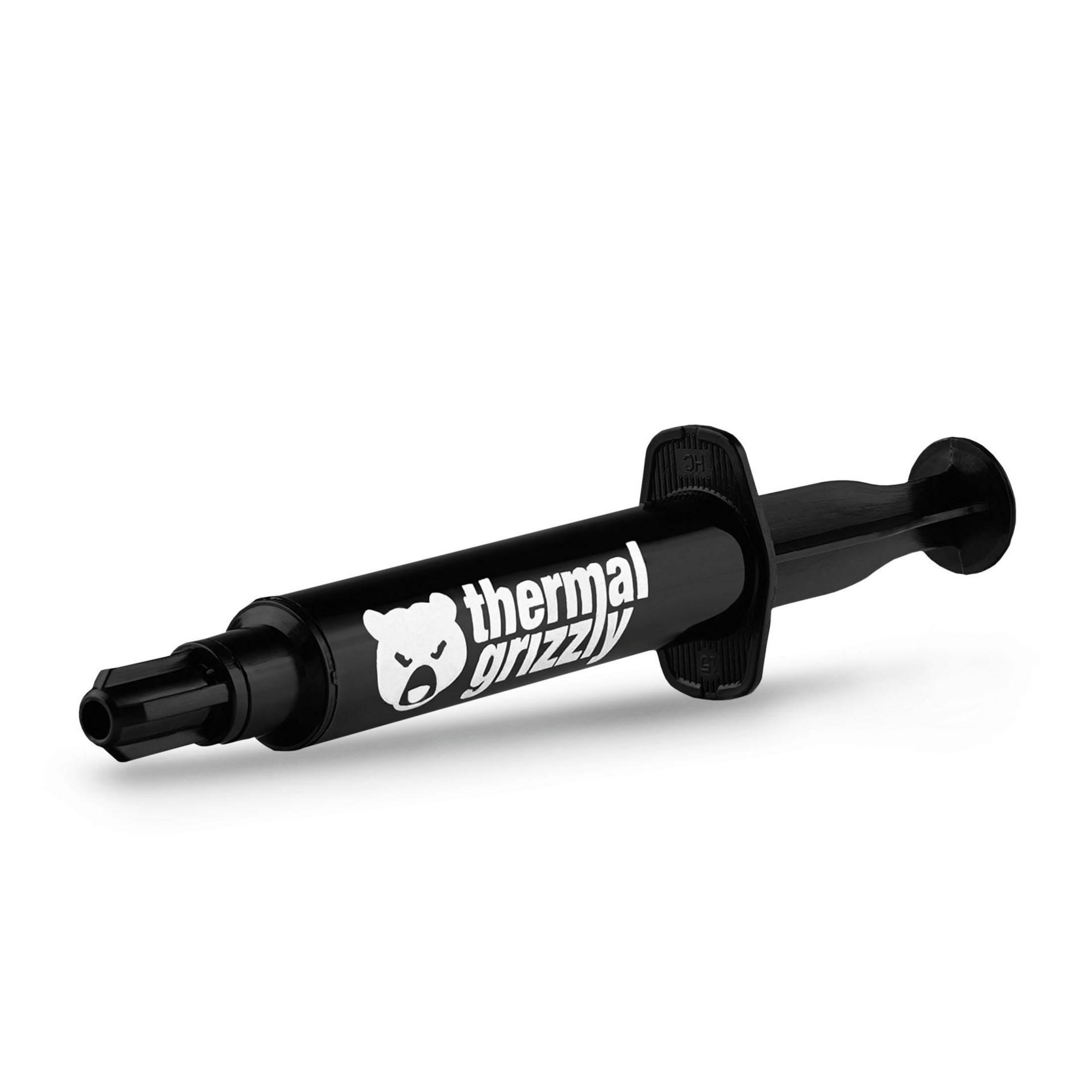 Aplicador negro con logo blanco 'Thermal Grizzly' y cabeza de oso.