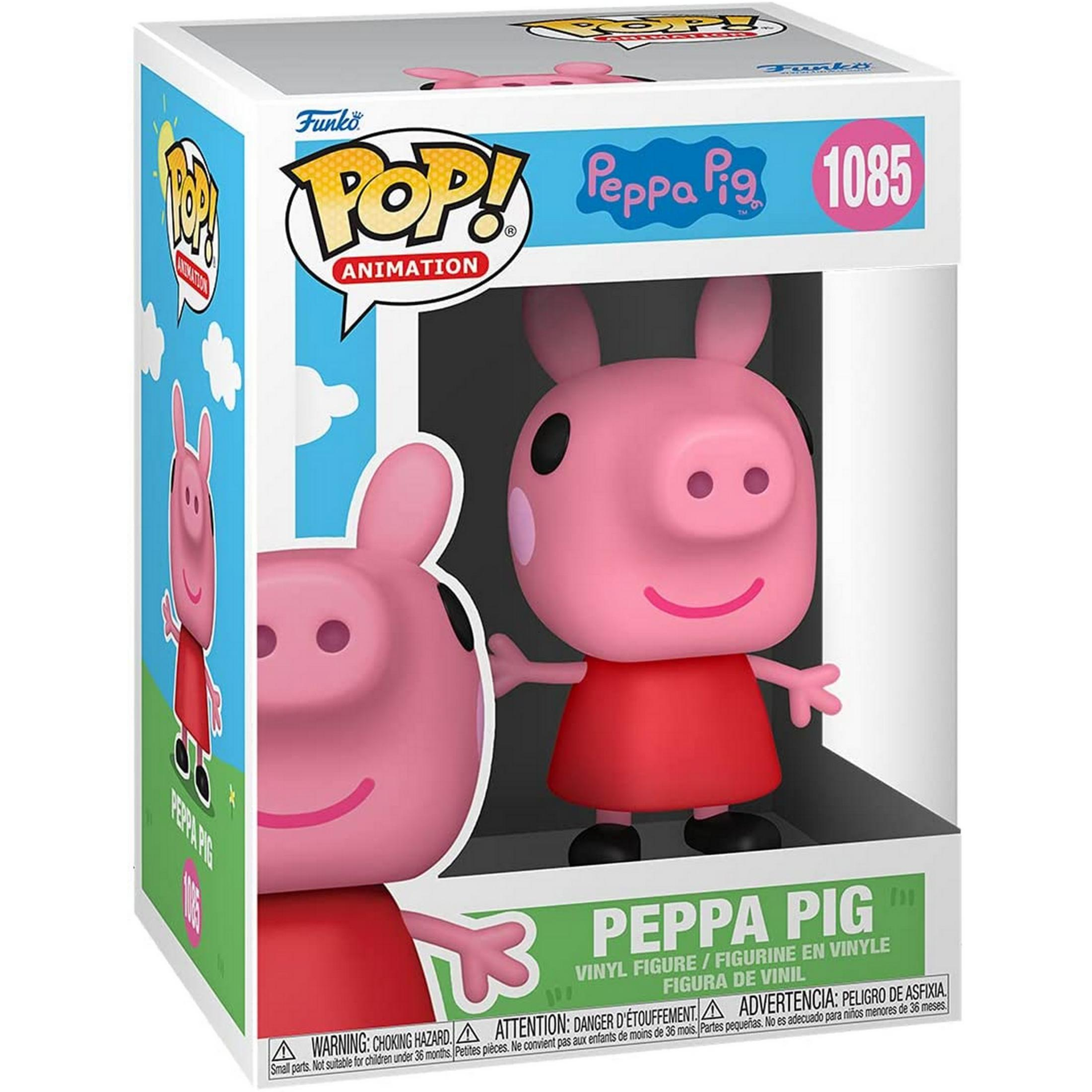 Figura in vinile Funko Pop di Peppa Pig in scatola, con grafiche.