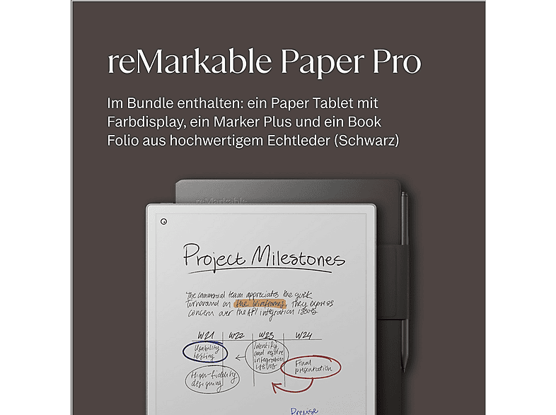 REMARKABLE Paper Pro Marker Plus Kalem Premium Deri Kılıf E-Kitap