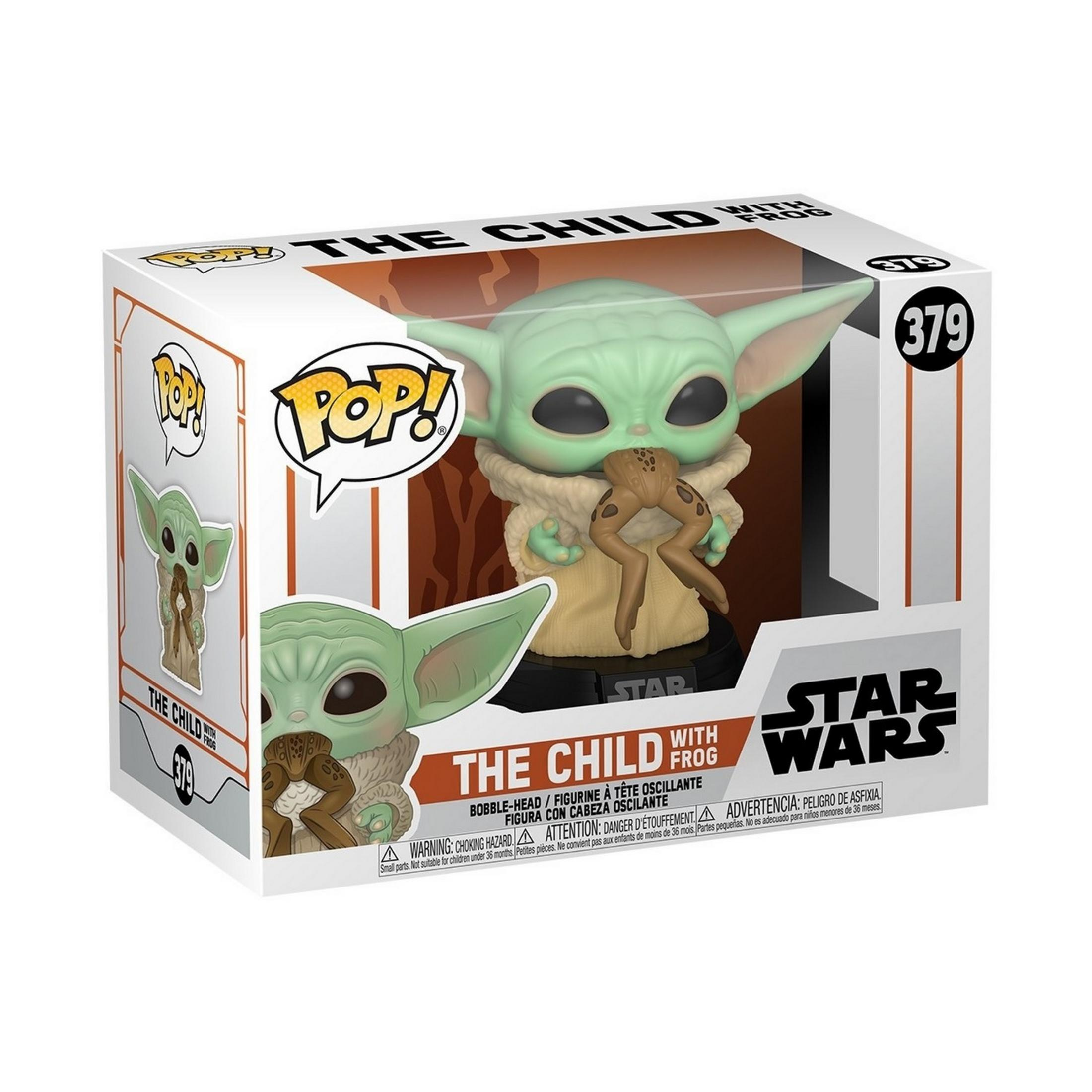 Funko Pop! Figur von "The Child" mit Frosch, Nr. 379, Star Wars.