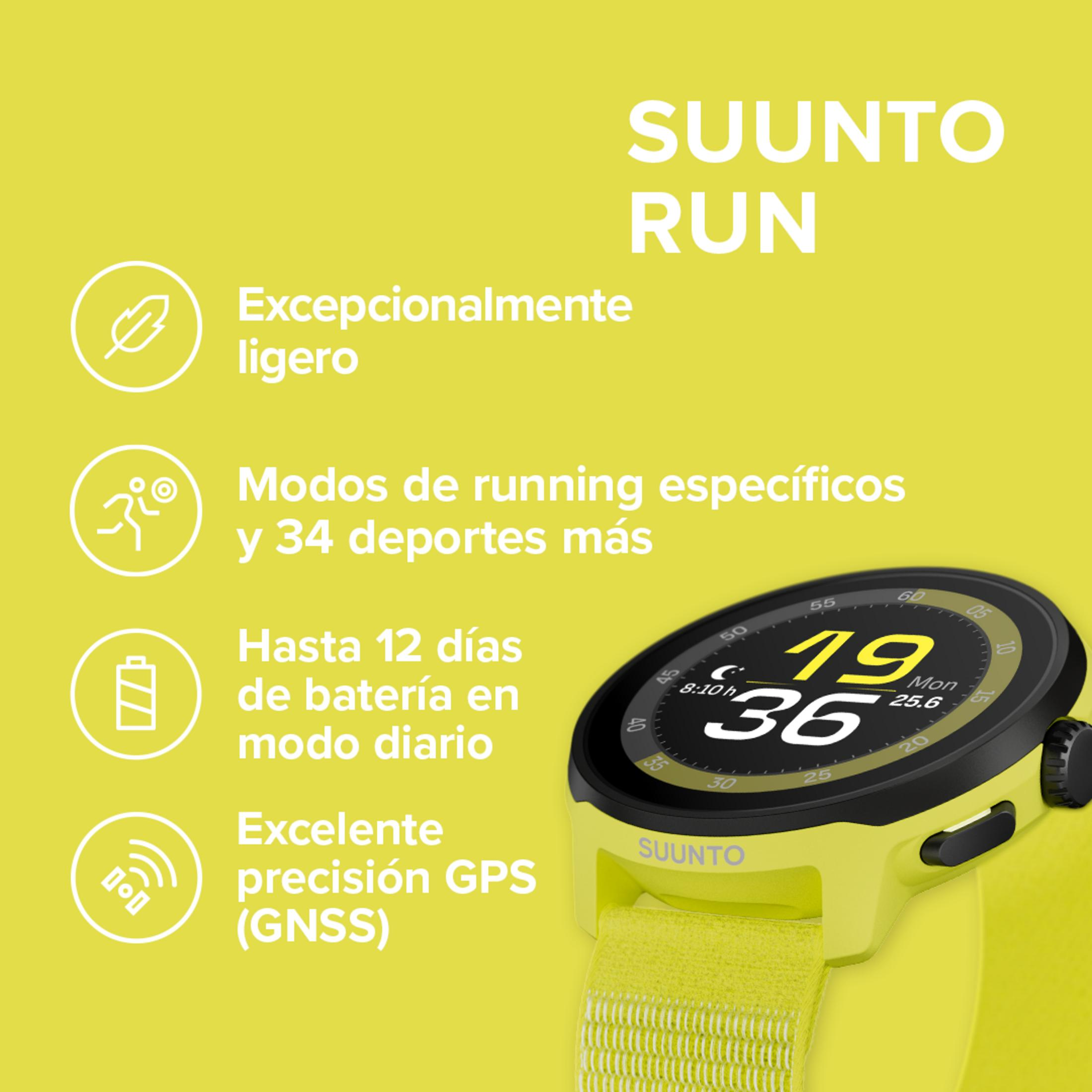 Smartwatch Suunto Run: Lekki, bateria 12 dni, GPS. Wiele trybów sportowych.