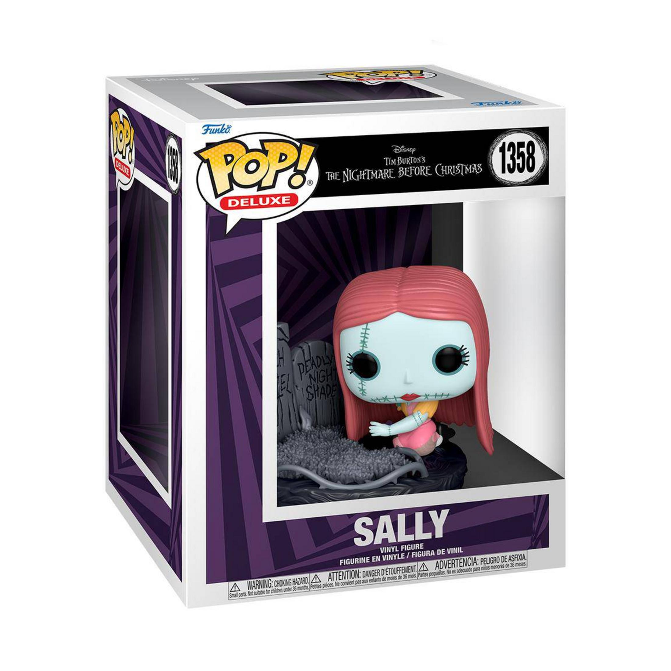 Figura Funko Pop! Deluxe de Sally de Pesadilla antes de Navidad en caja.