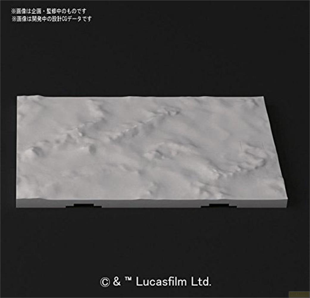 Une surface grise et inégale avec des creux ressemblant à un terrain.
