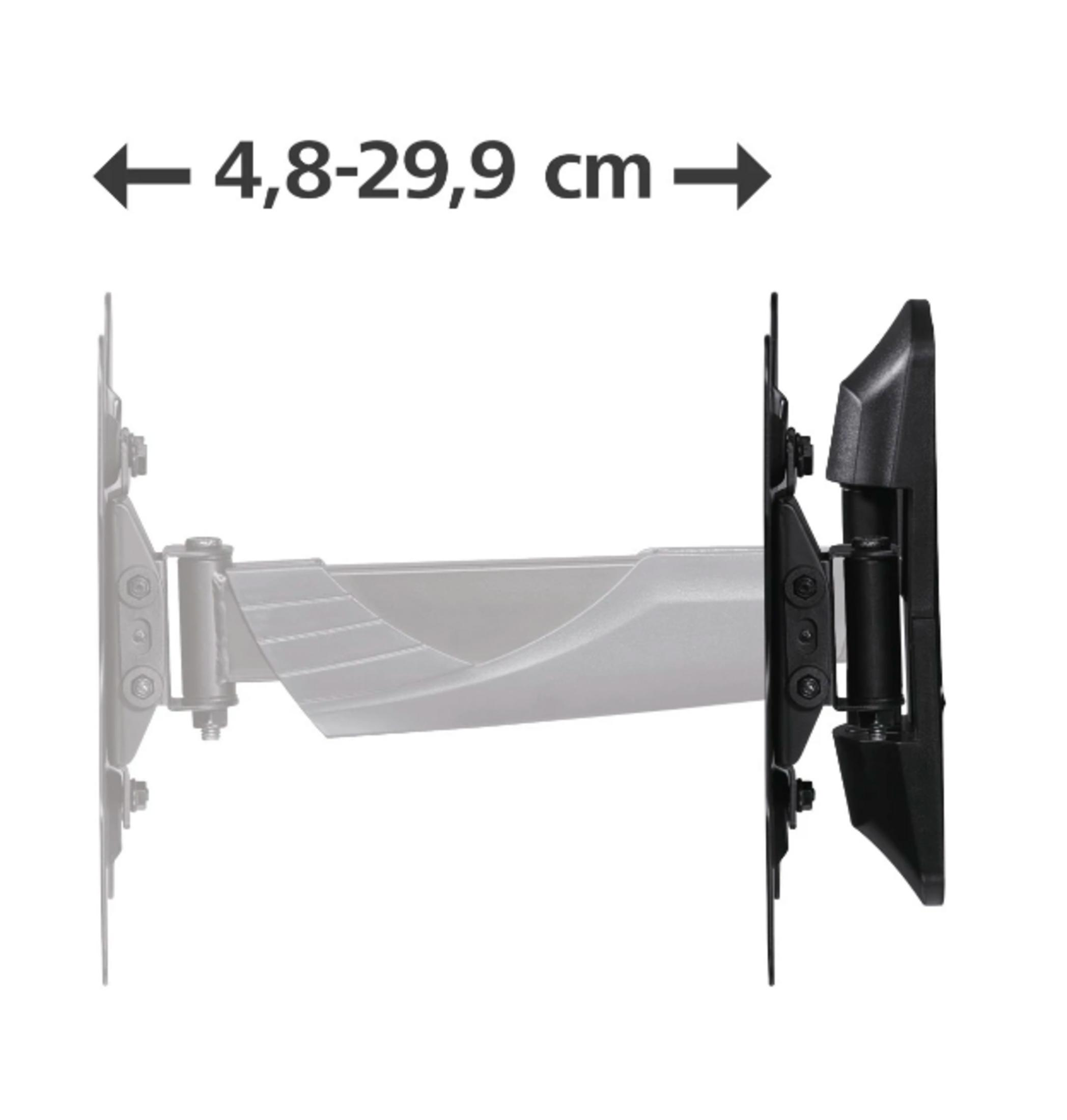 Un brazo extensible con dimensiones de 4,8-29,9 cm.
