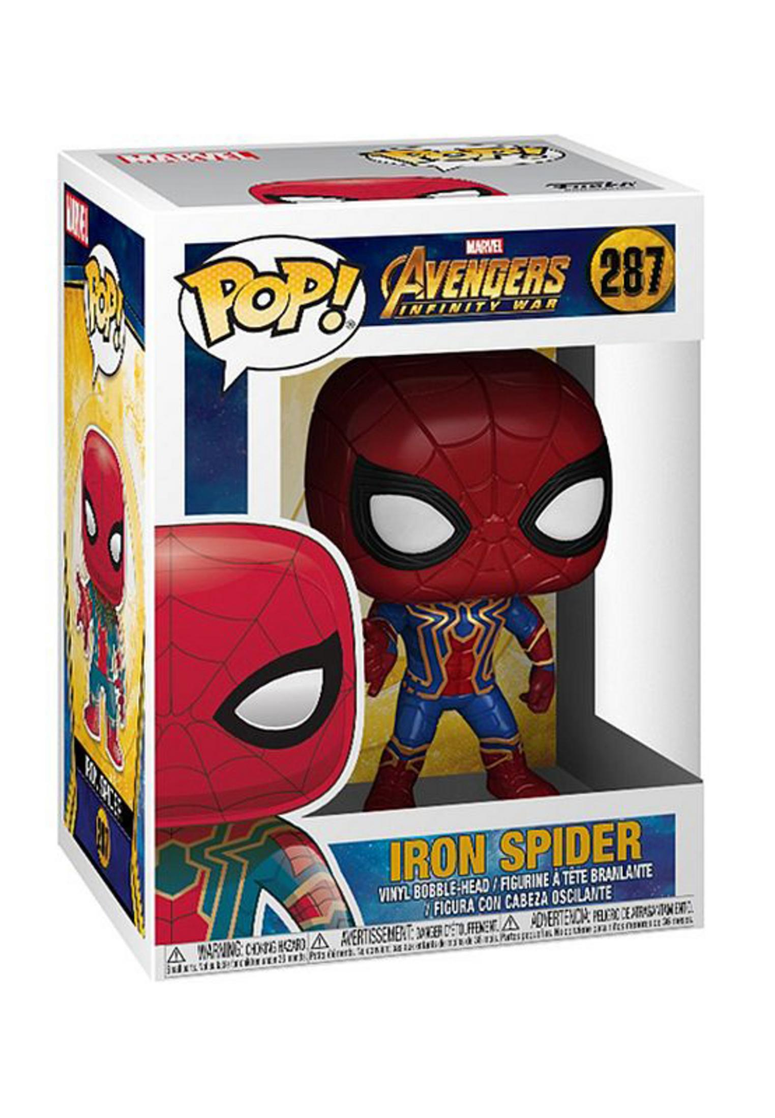 Action figure Funko Pop! Iron Spider da Marvel Avengers: Infinity War.