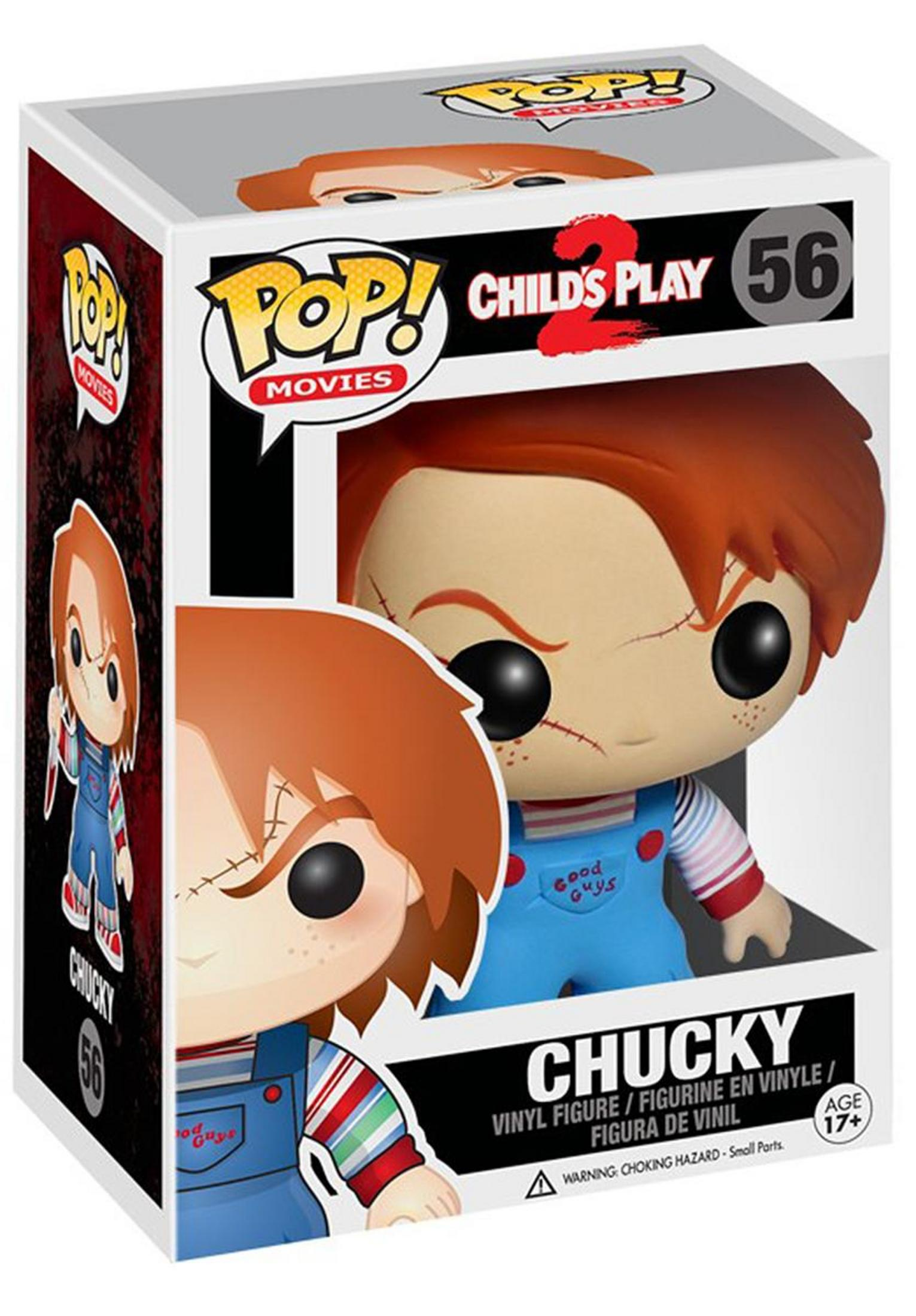Figurka Funko Pop! Chucky z Child's Play, nr 56, w pudełku.