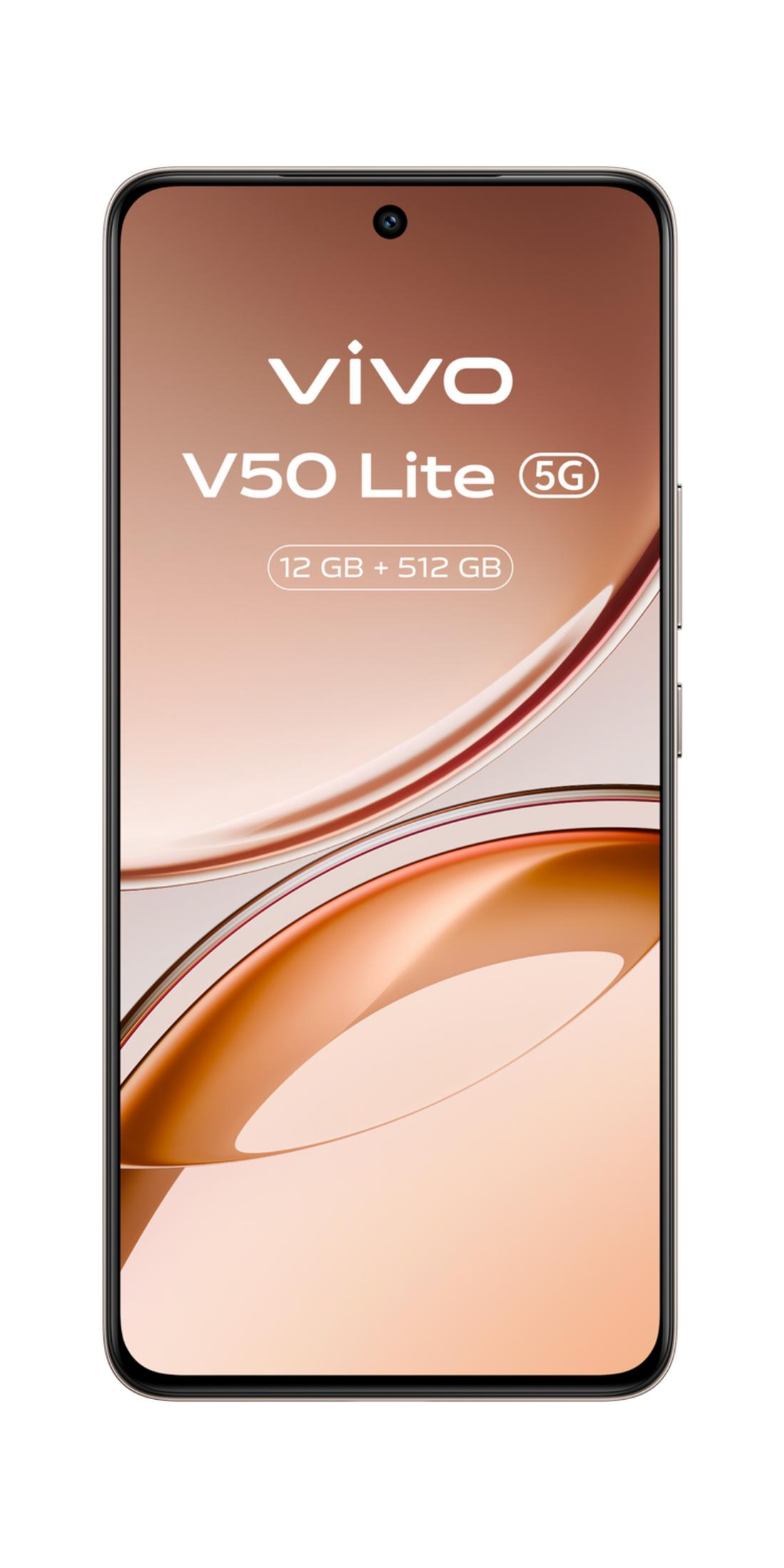 Un smartphone Vivo V50 Lite 5G con 12GB+512GB de almacenamiento.