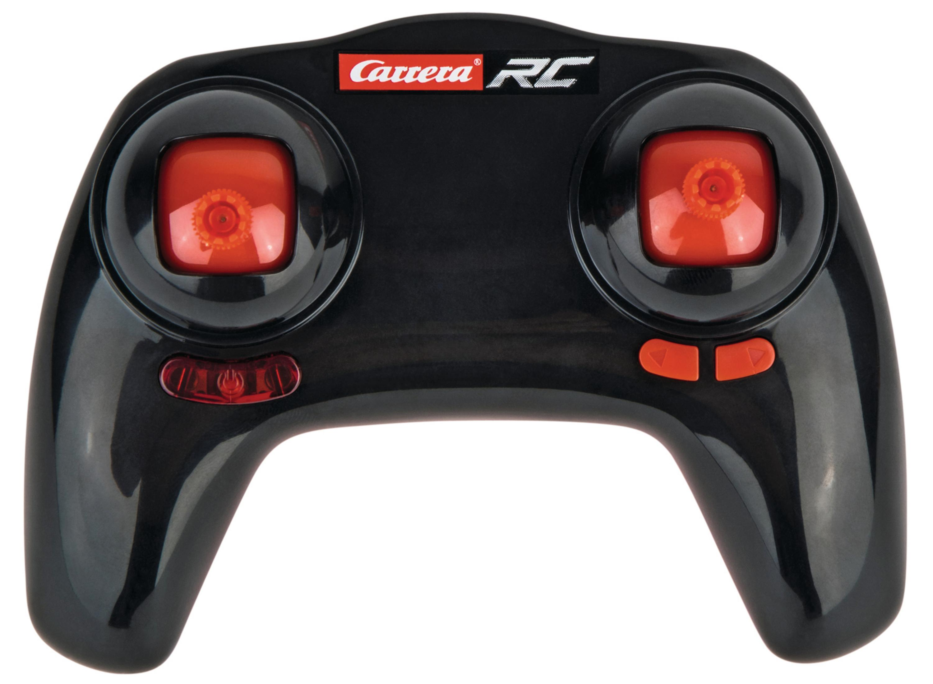 Schwarzer Carrera RC Controller mit roten Joysticks und Knöpfen.