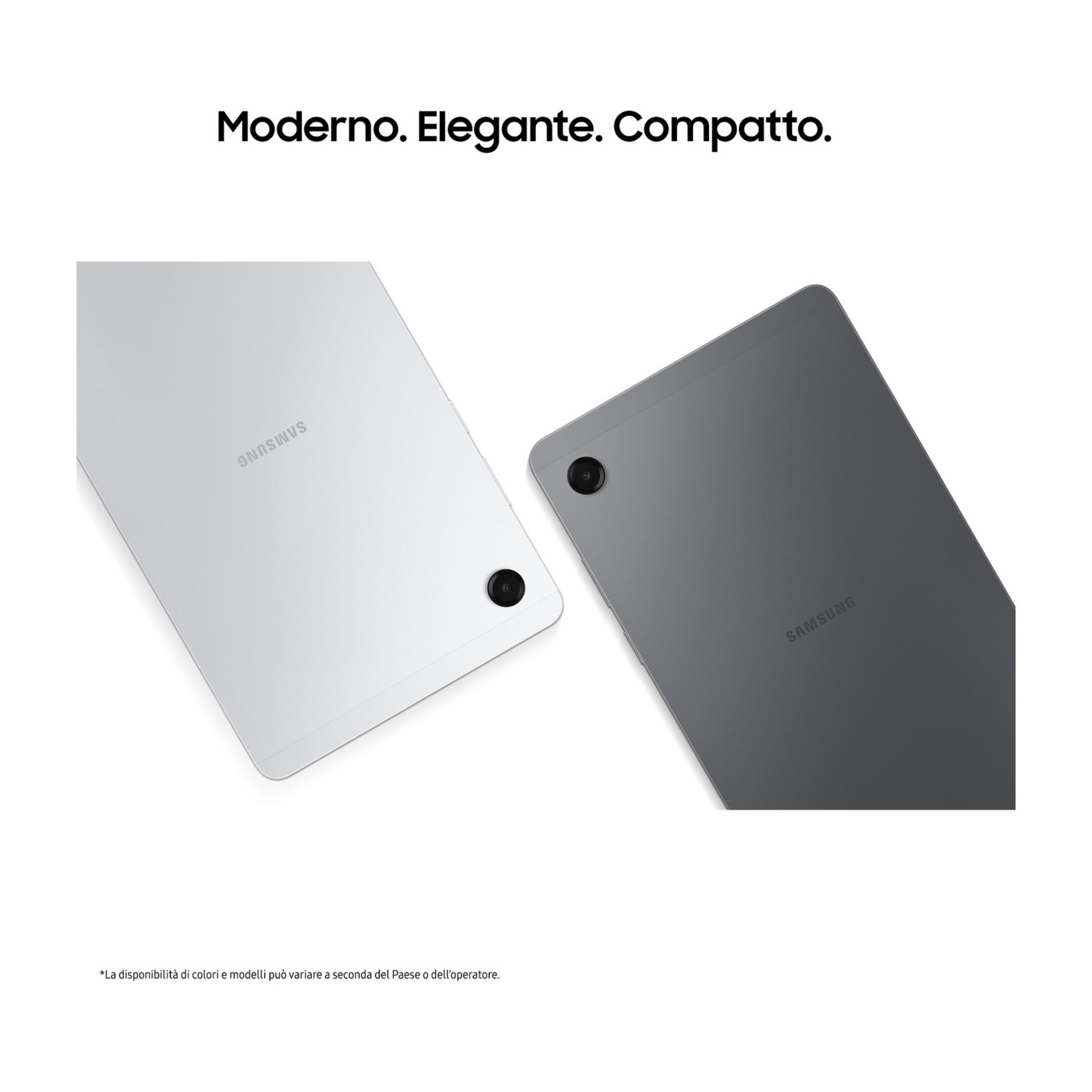 Dos tabletas Samsung, una plateada, una gris, con cámaras traseras visibles.