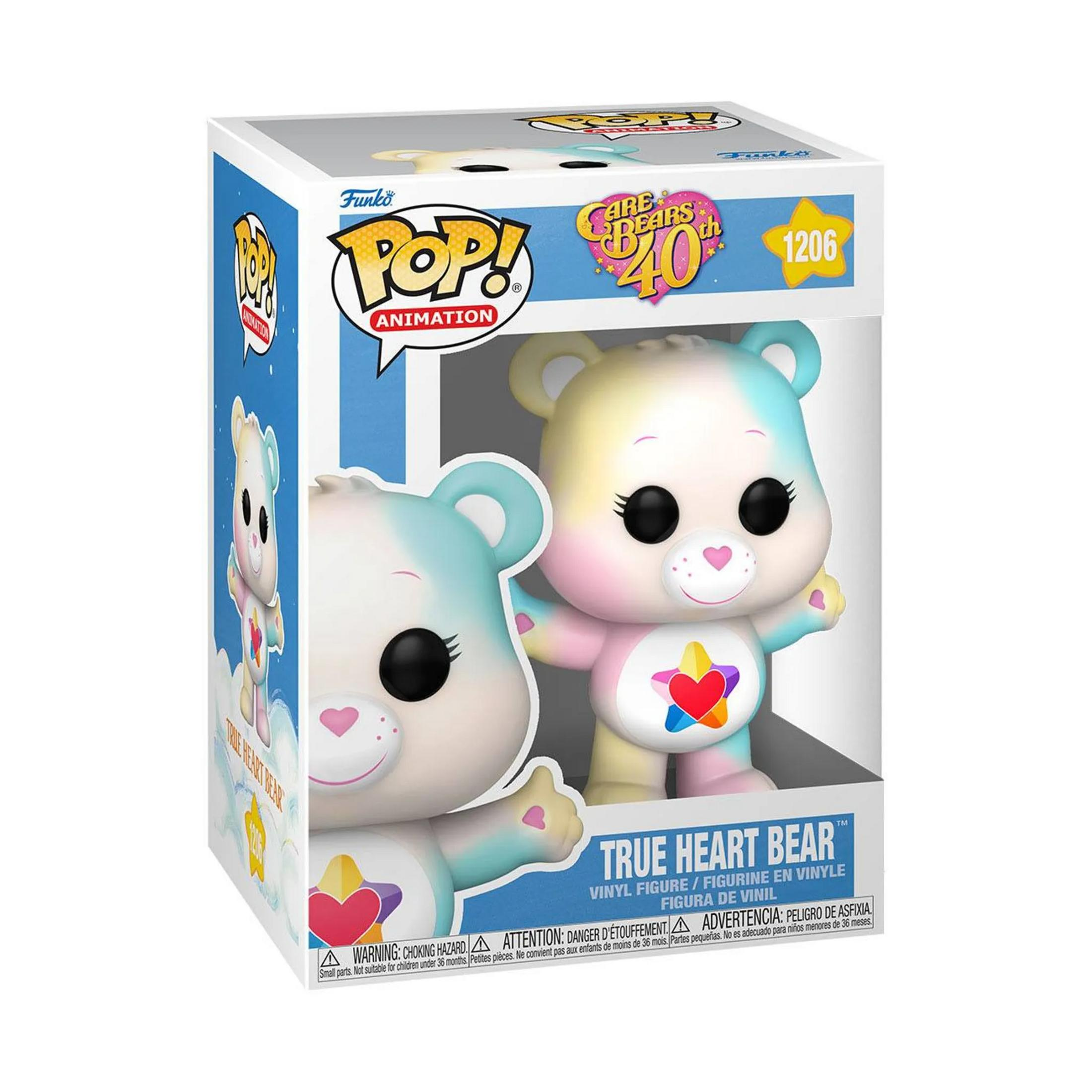 Funko POP! True Heart Bear Vinylfigur mit pastellfarbenem Körper und Sternenherz.