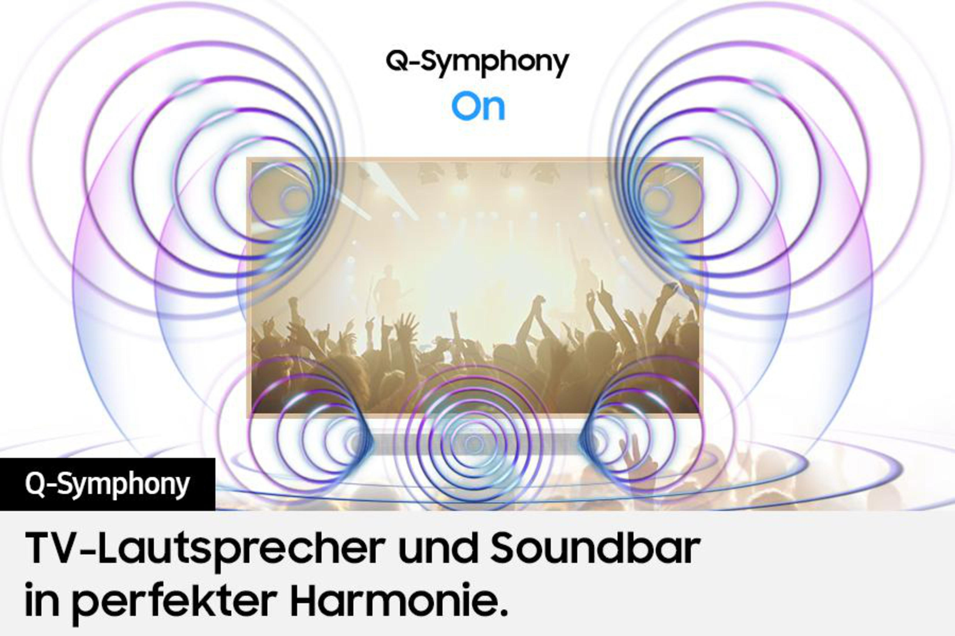 Q-Symphony: TV-Lautsprecher und Soundbar in Harmonie.