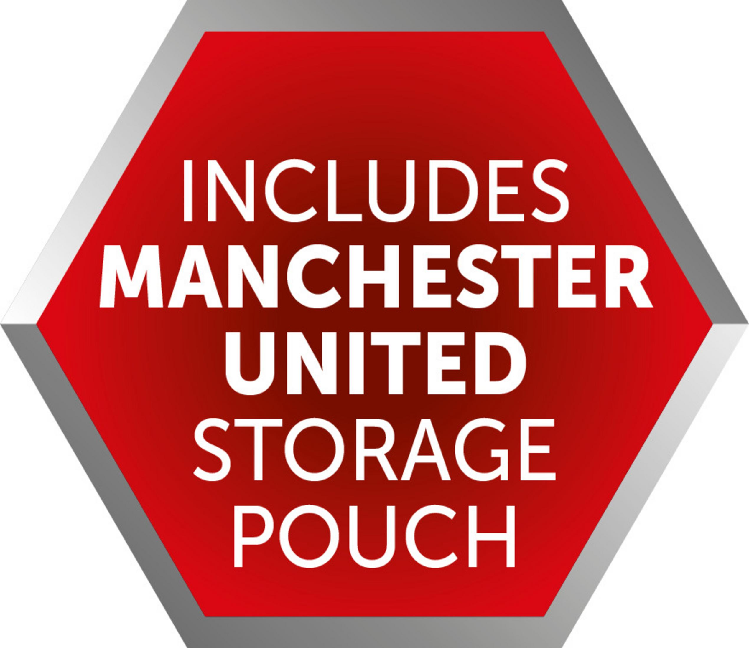 Incluye bolsa de almacenamiento del Manchester United.
